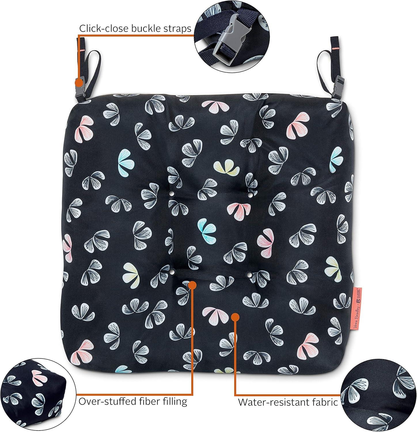 Vera Bradley by Classic Accessories Water-Resistant Patio Chair Cushions