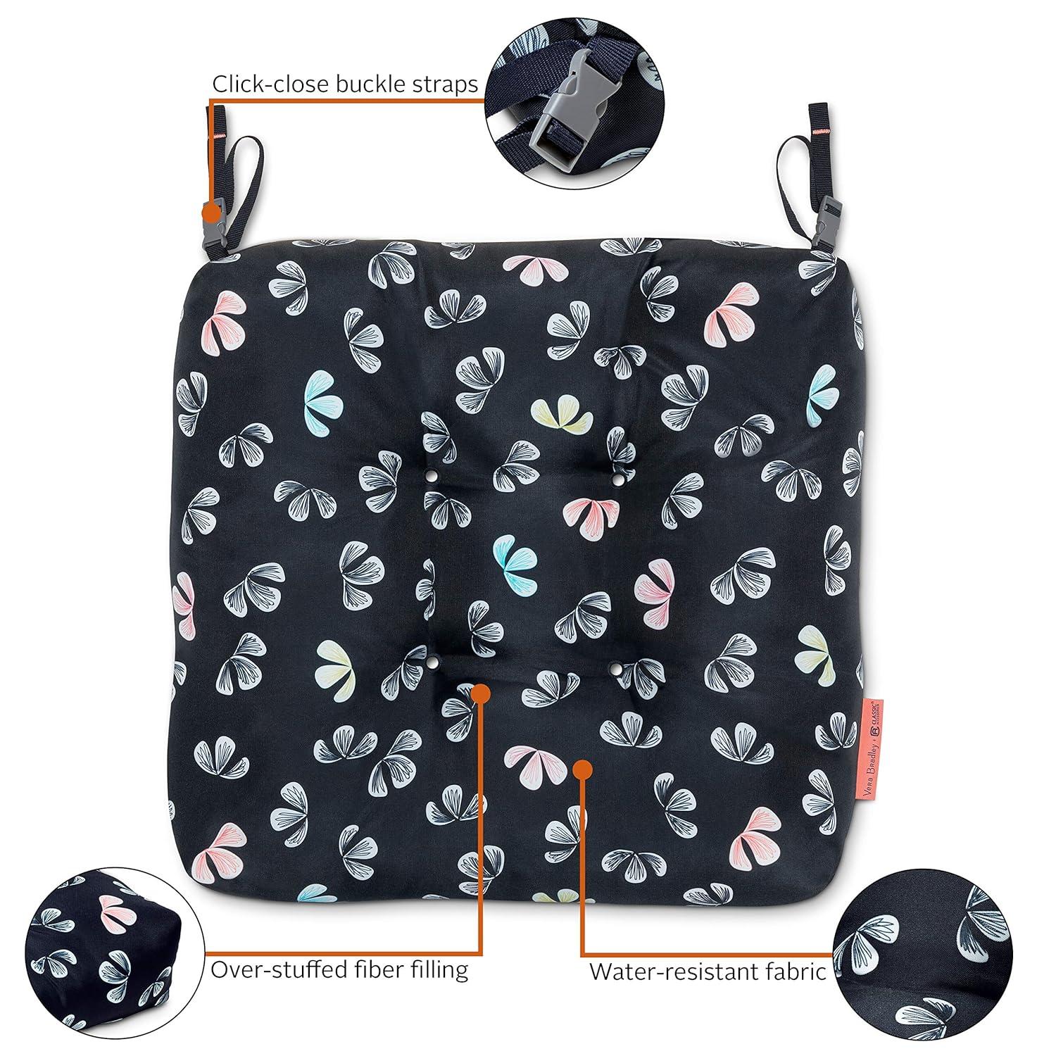 Vera Bradley Vera Bradley by Classic Accessories Water-Resistant Patio Chair Cushions (Set of 2)