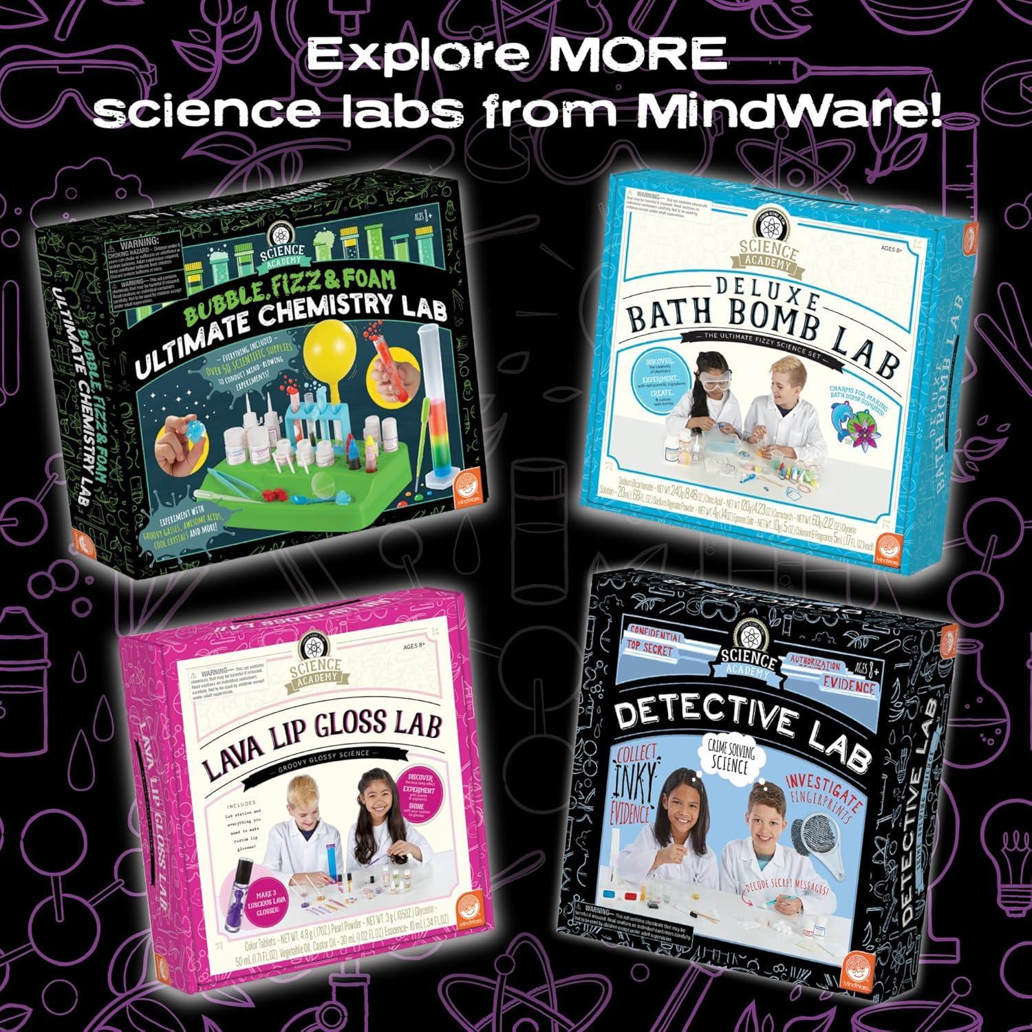 MindWare Science Academy: Zoom, Ooze & Explore Ultimate Lab 15+ Amazing Experiments for Teens & Kids Ages 8 & Up Over 40 Experiments with All Ingredients Included