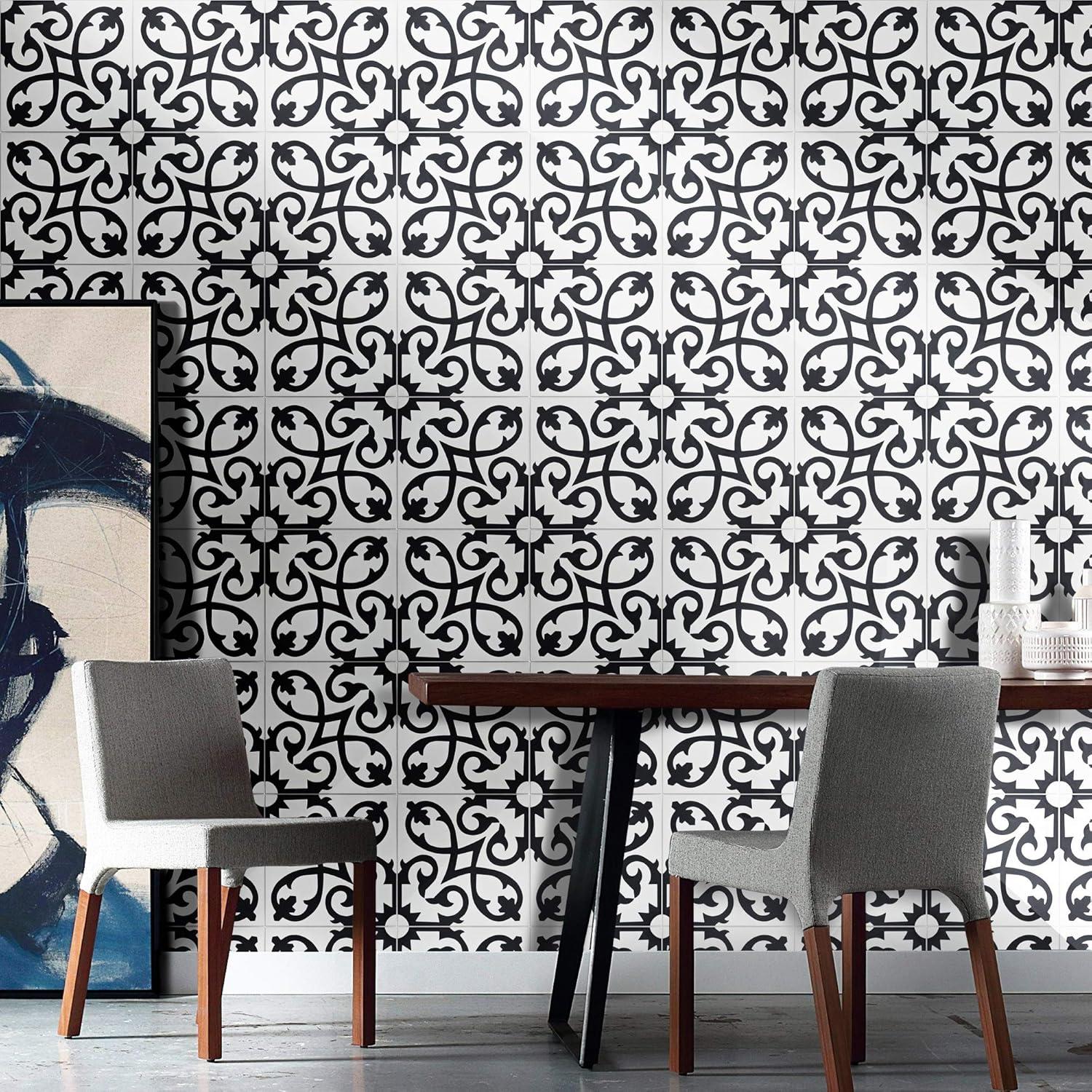 Moroccan Mosaic Orika 8" x 8" Cement Patterned Wall & Floor Tile