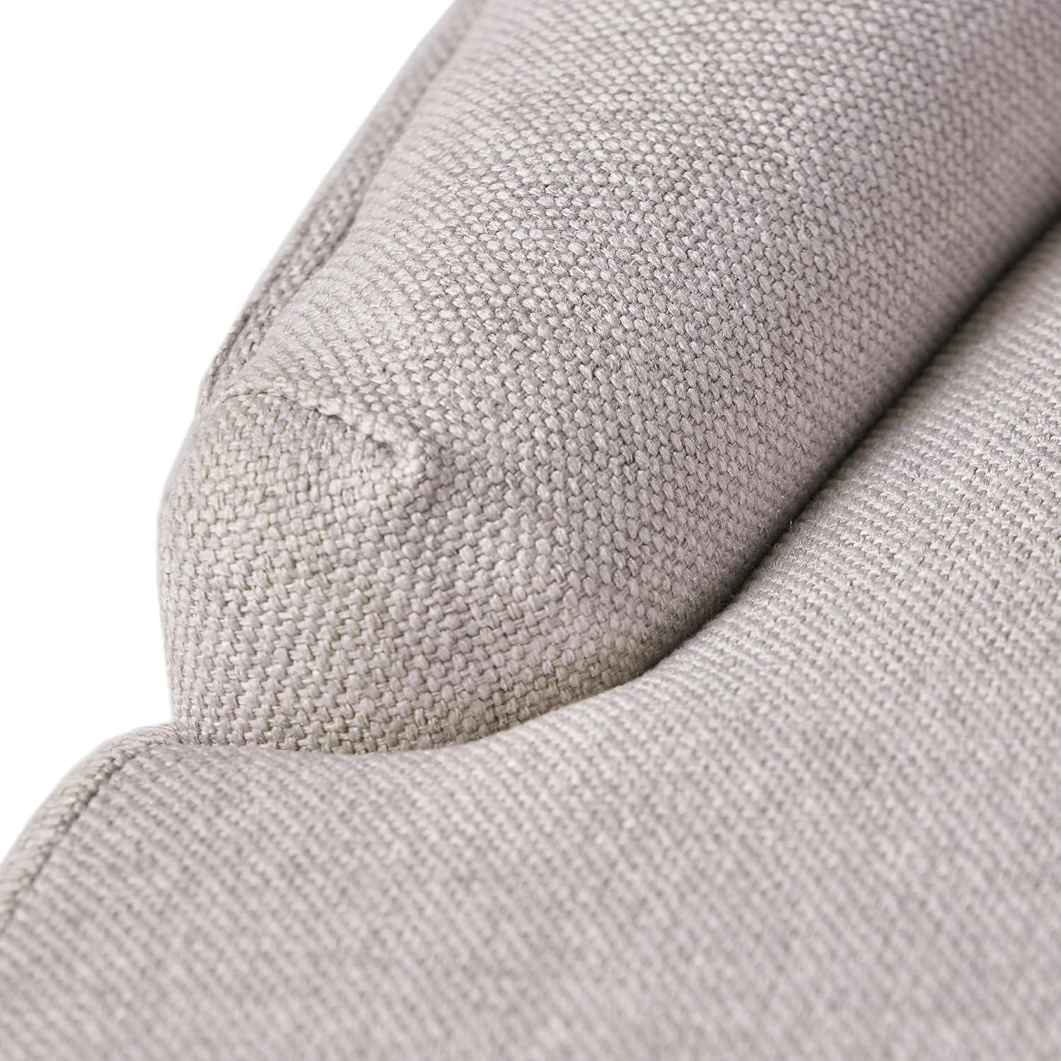 Christopher Knight Home Maggie Contemporary Tufted Armless Dining Chairs (Set of 2), Light Gray/Fabric