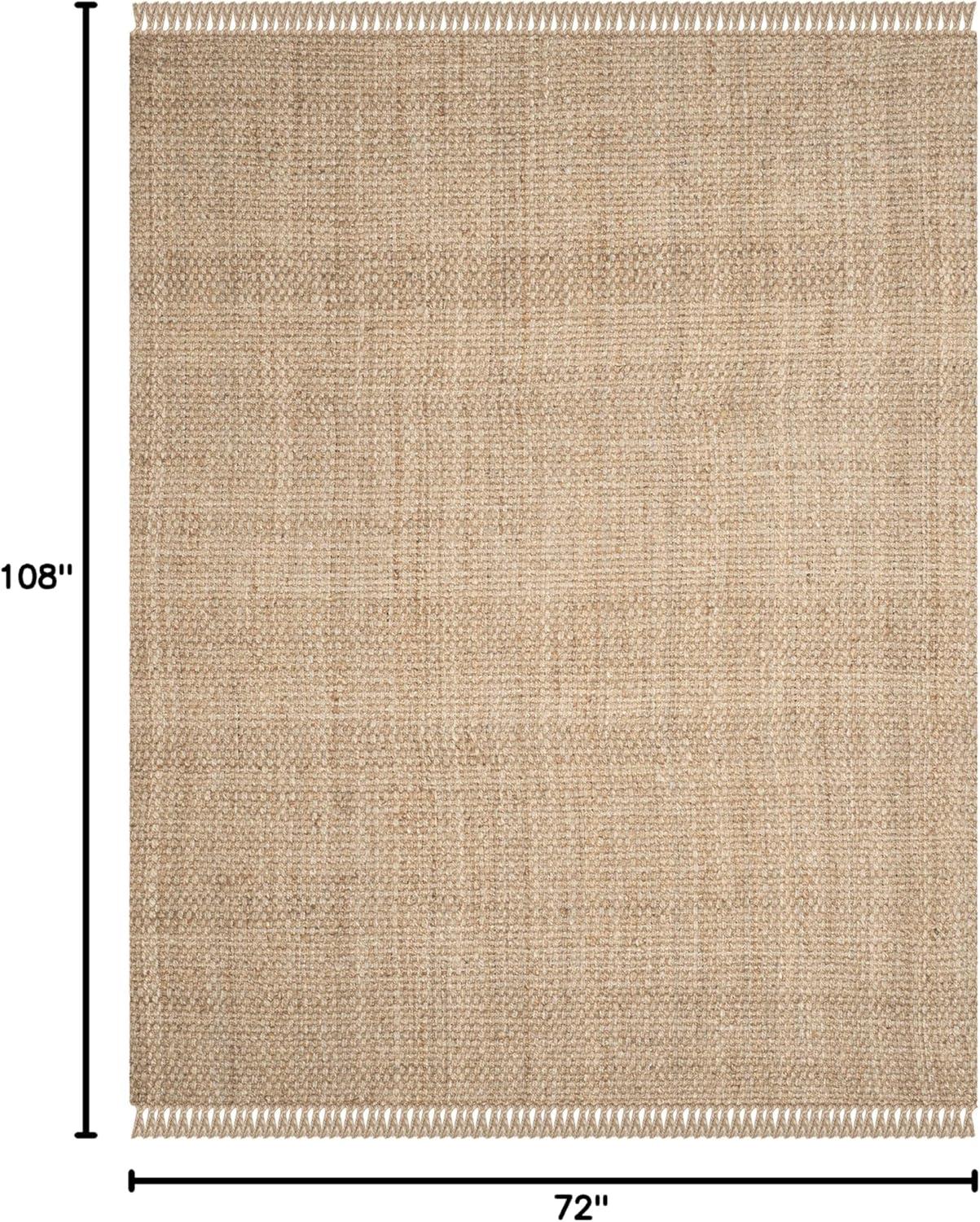 SAFAVIEH Natural Fiber Doncho Bordered Area Rug, Natural, 6' x 9'