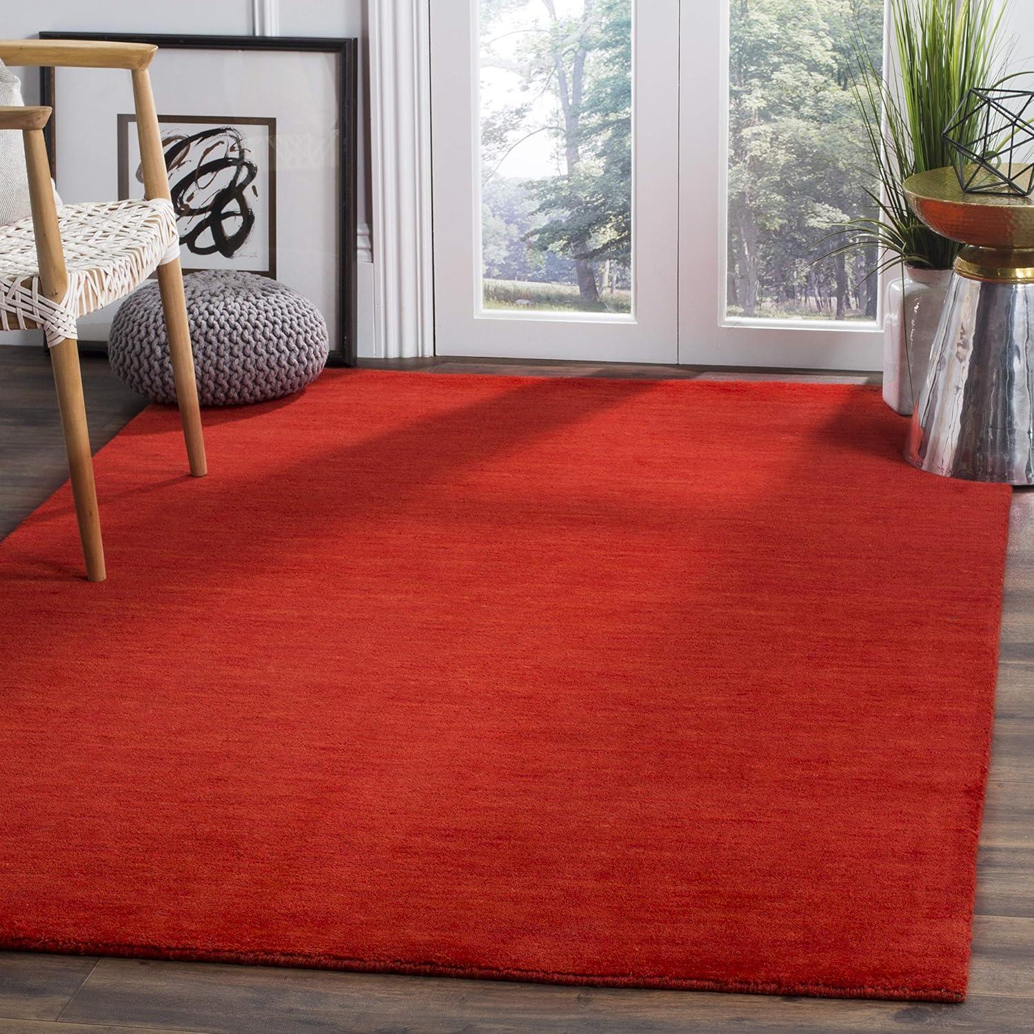 Himalaya HIM311 Hand Loomed Area Rug - Red - 3'x5' - Safavieh.