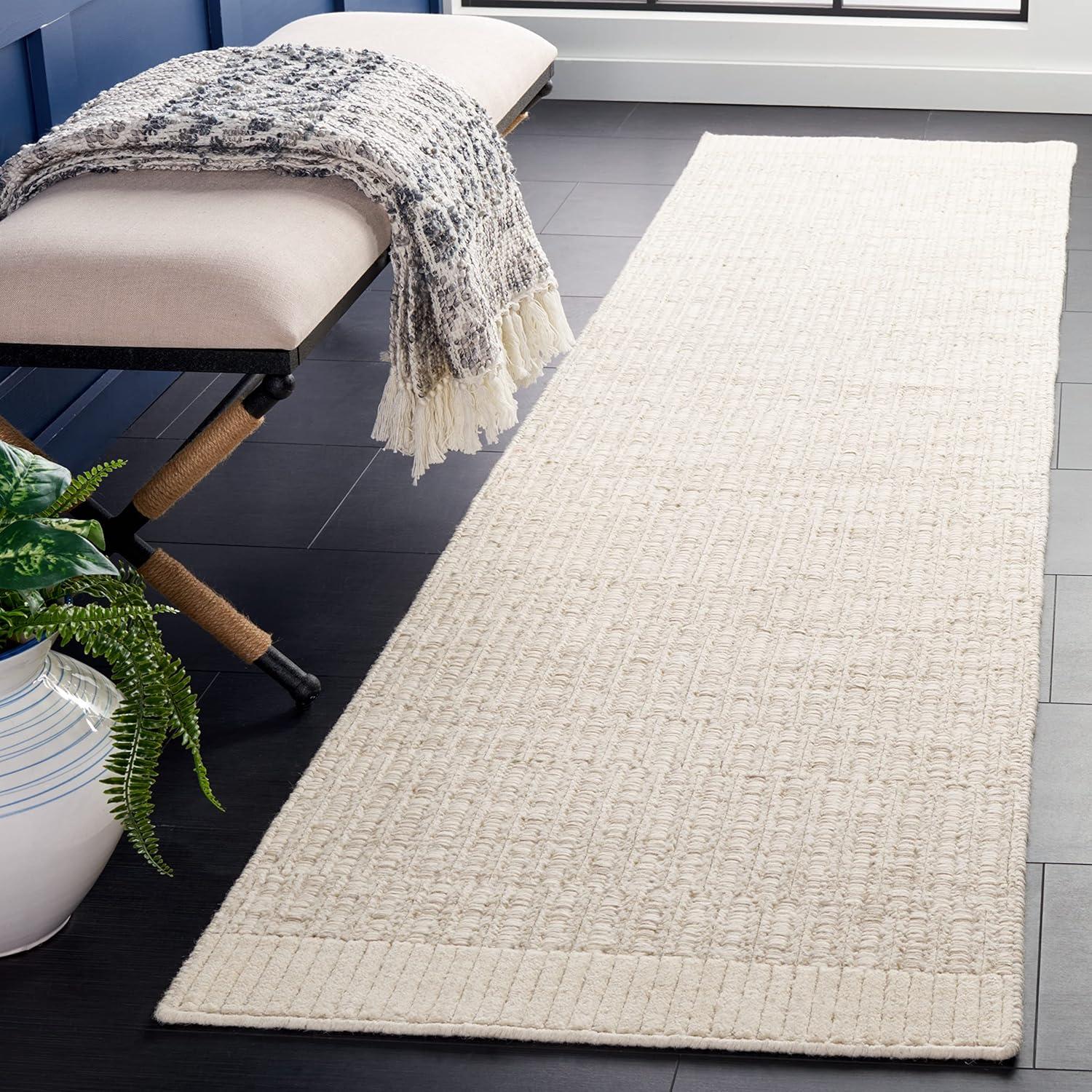 Martha Stewart Hand Loomed Solid Color Rug