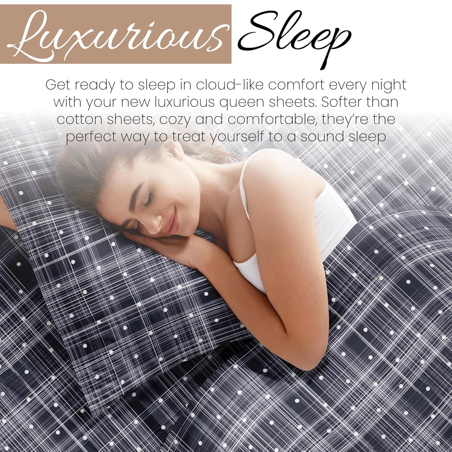 Becky Cameron™ Polka Dot Pattern Microfiber Sheet Set