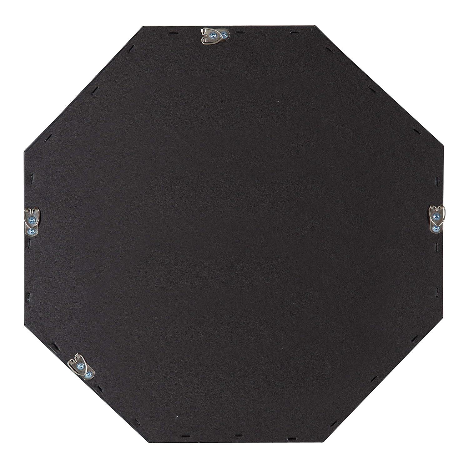 18" x 18" Rhodes Octagon Wall Mirror Gold - Kate & Laurel All Things Decor: Modern Style, No Assembly, Plastic Frame