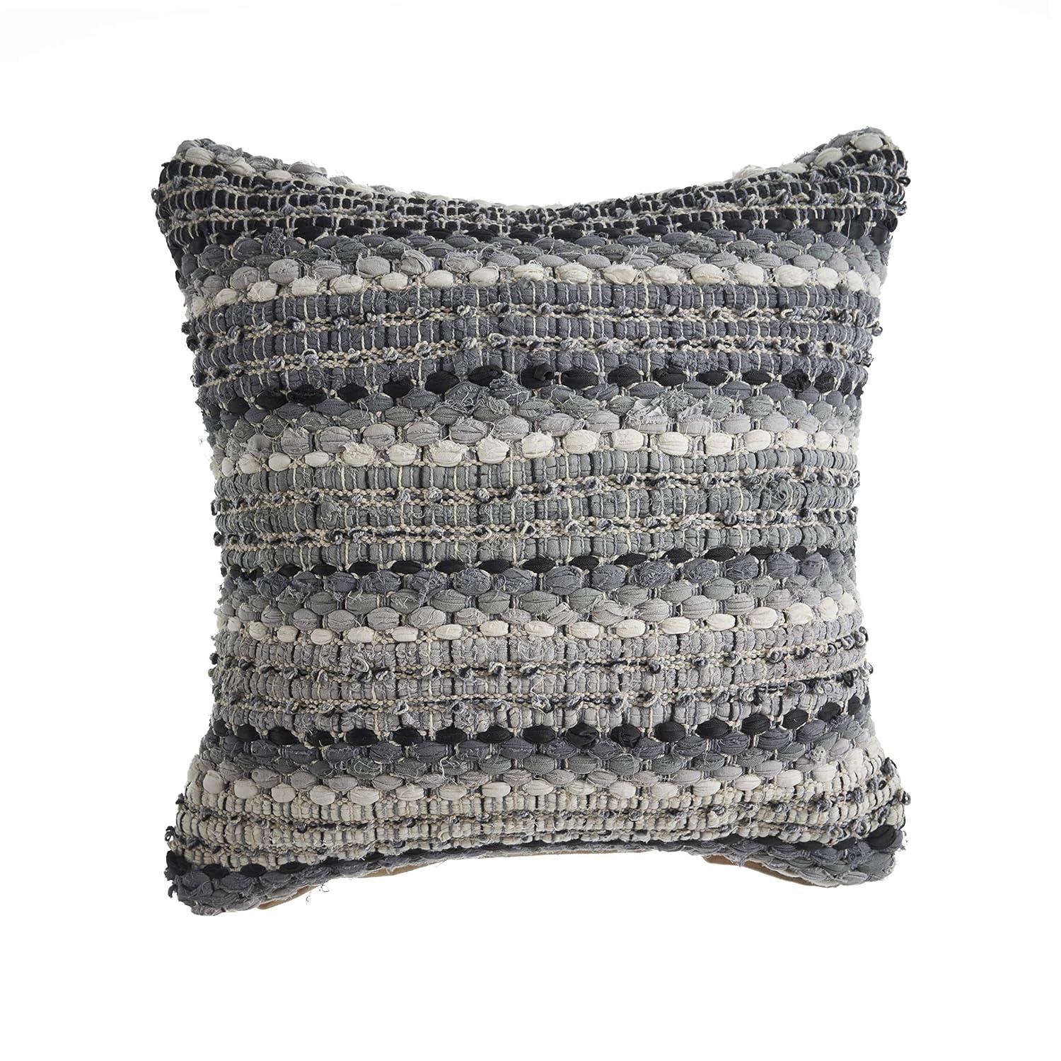 Rajani Home Chhavi Geometric Cotton Throw Pillow