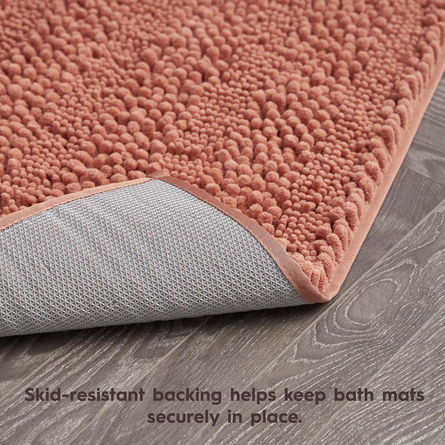 Laura Ashley Astor Chenille Non-Slip Bath Mat