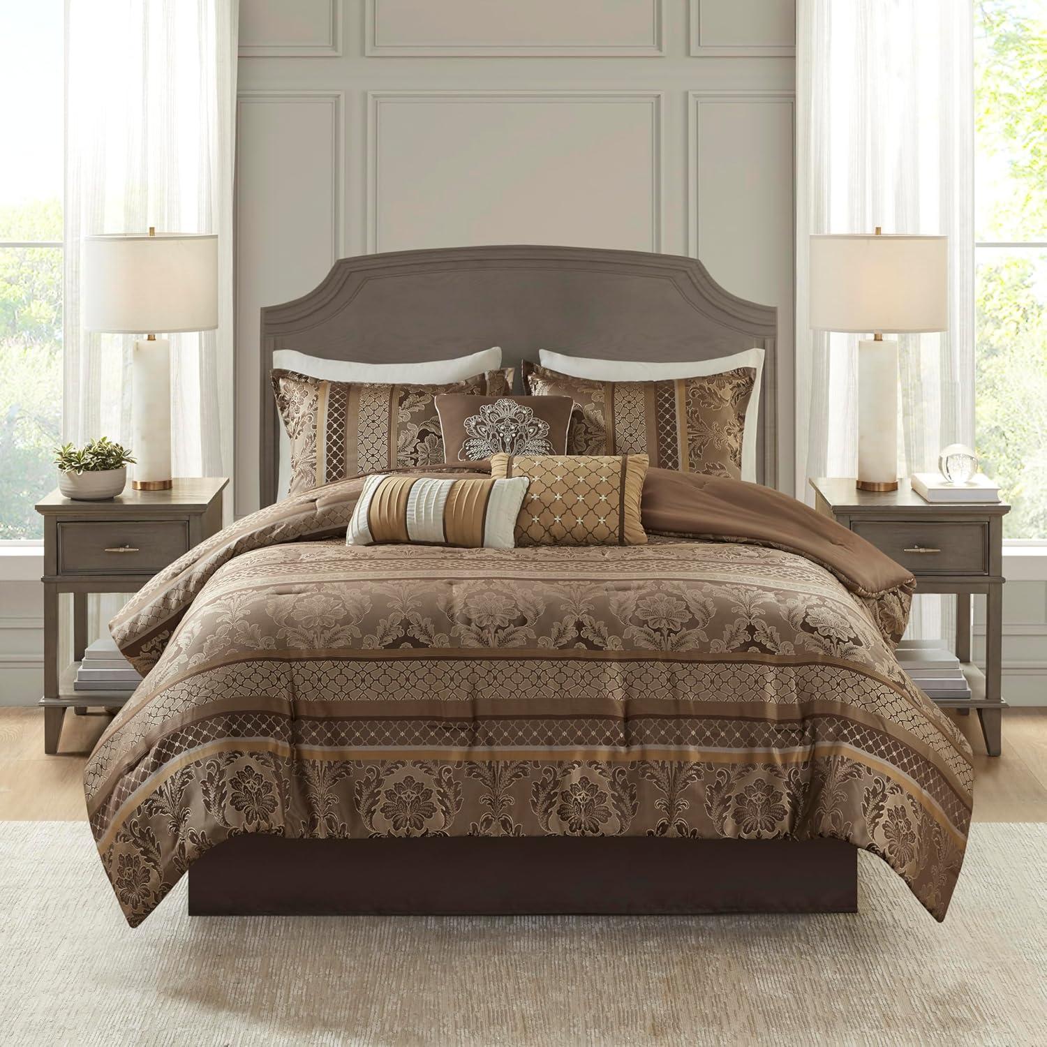 Madison Park Bellagio 7 Piece Jacquard Comforter Set