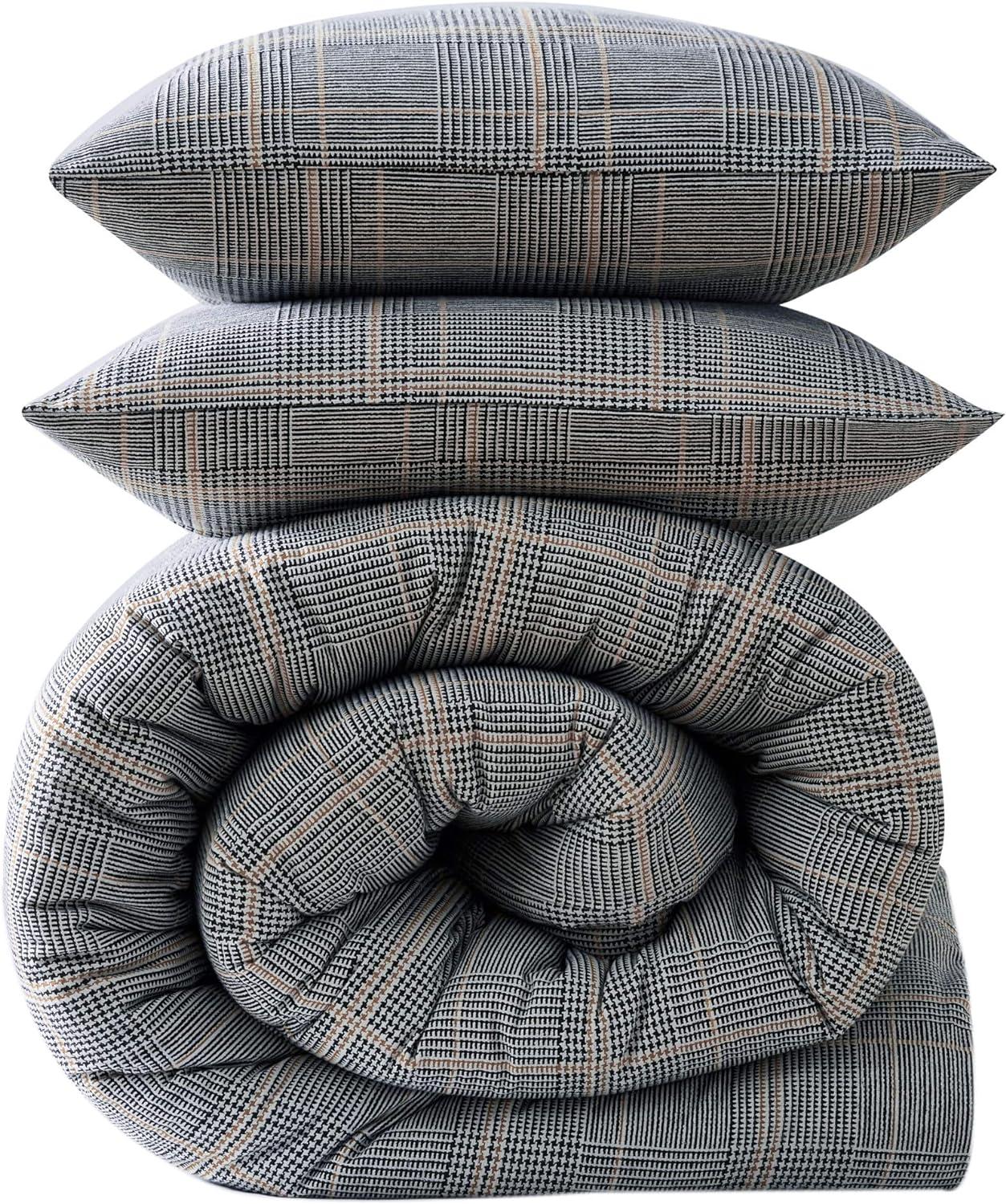 Kenneth Cole Kenneth Cole Sussex Flannel Black Comforter Set