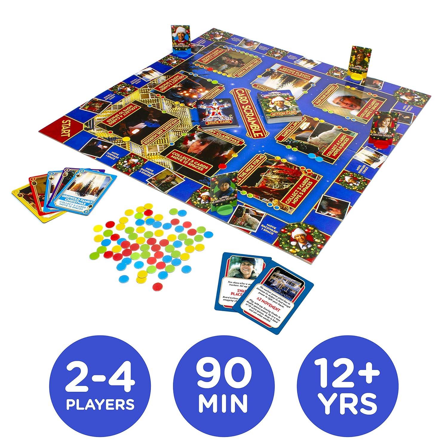AQUARIUS Christmas Vacation Card SSF20 Scramble Board Game- Fun Family Party Game for Kids, Teens & Adults - Entertaining Game Night Gift - Officially Licensed Merchandise