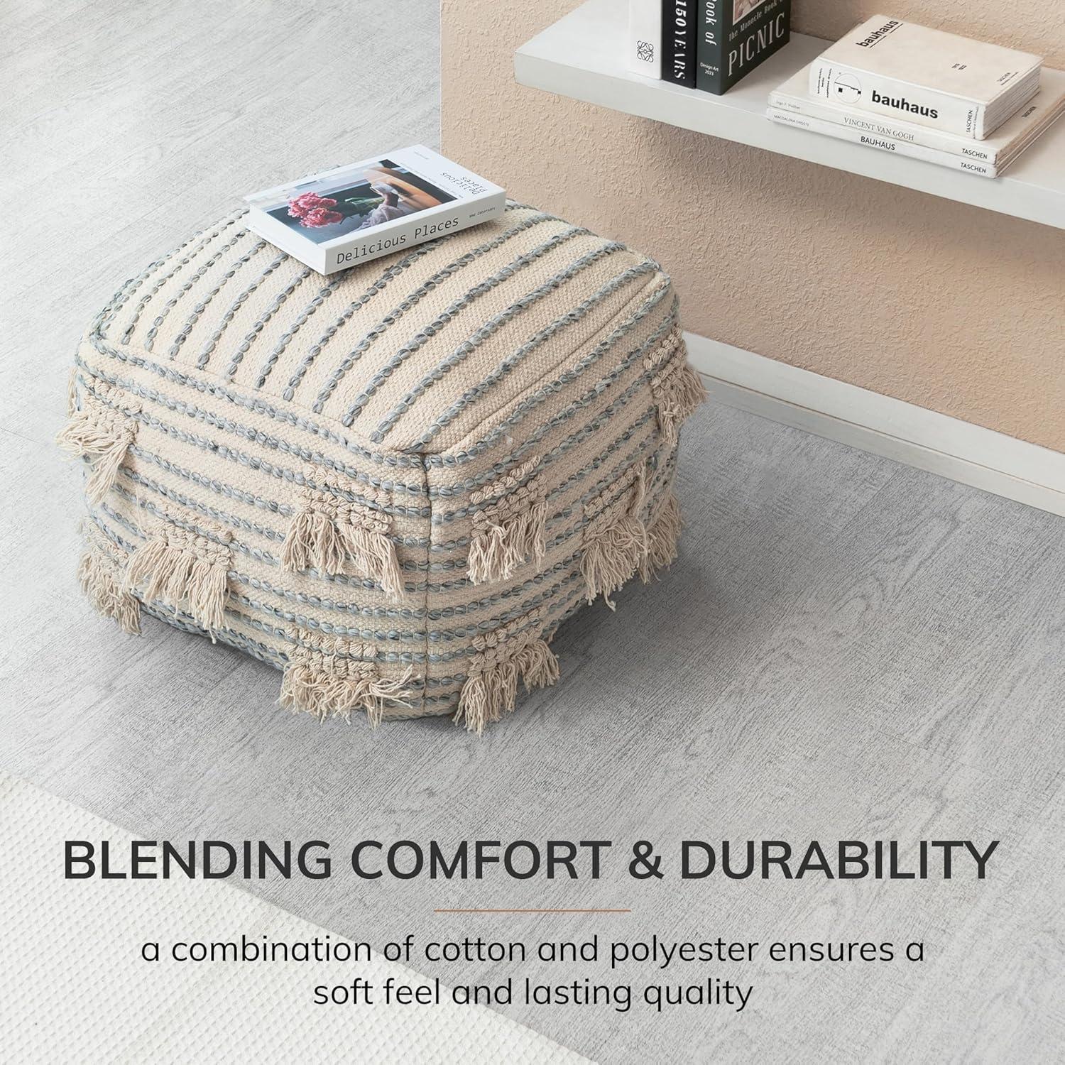 Cherokee Pouf Cream - Anji Mountain