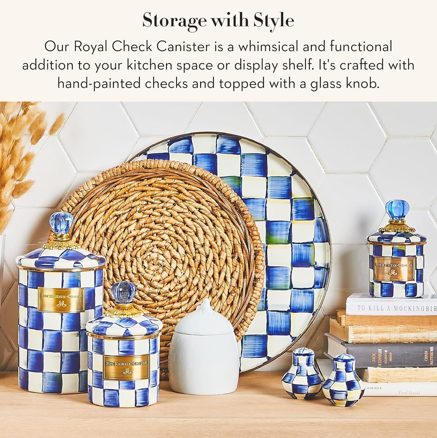 MacKenzie-Childs Royal Check® Canister