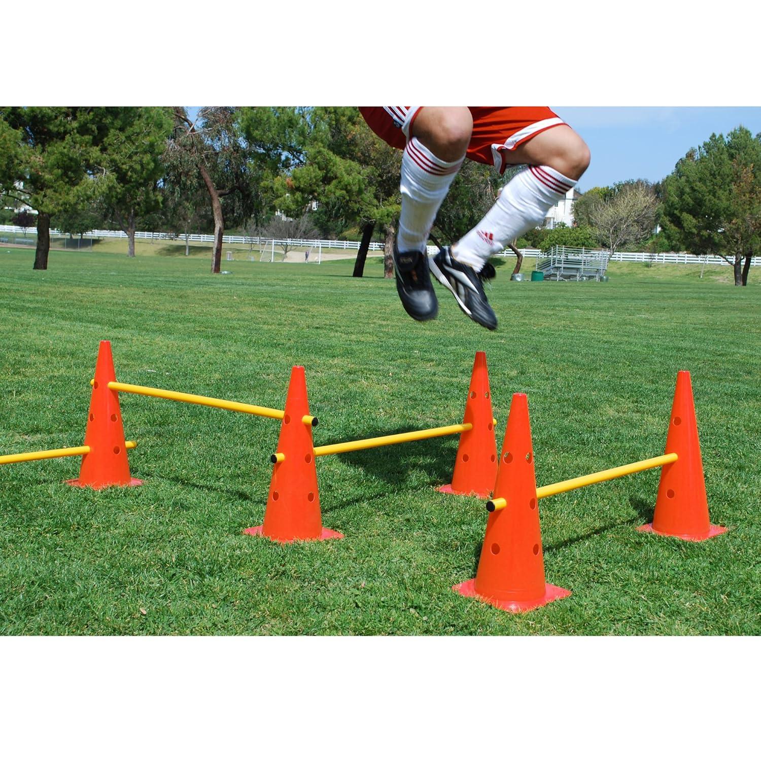 AGORA Hurdle Cone Set - 8 Cones and 4 Poles