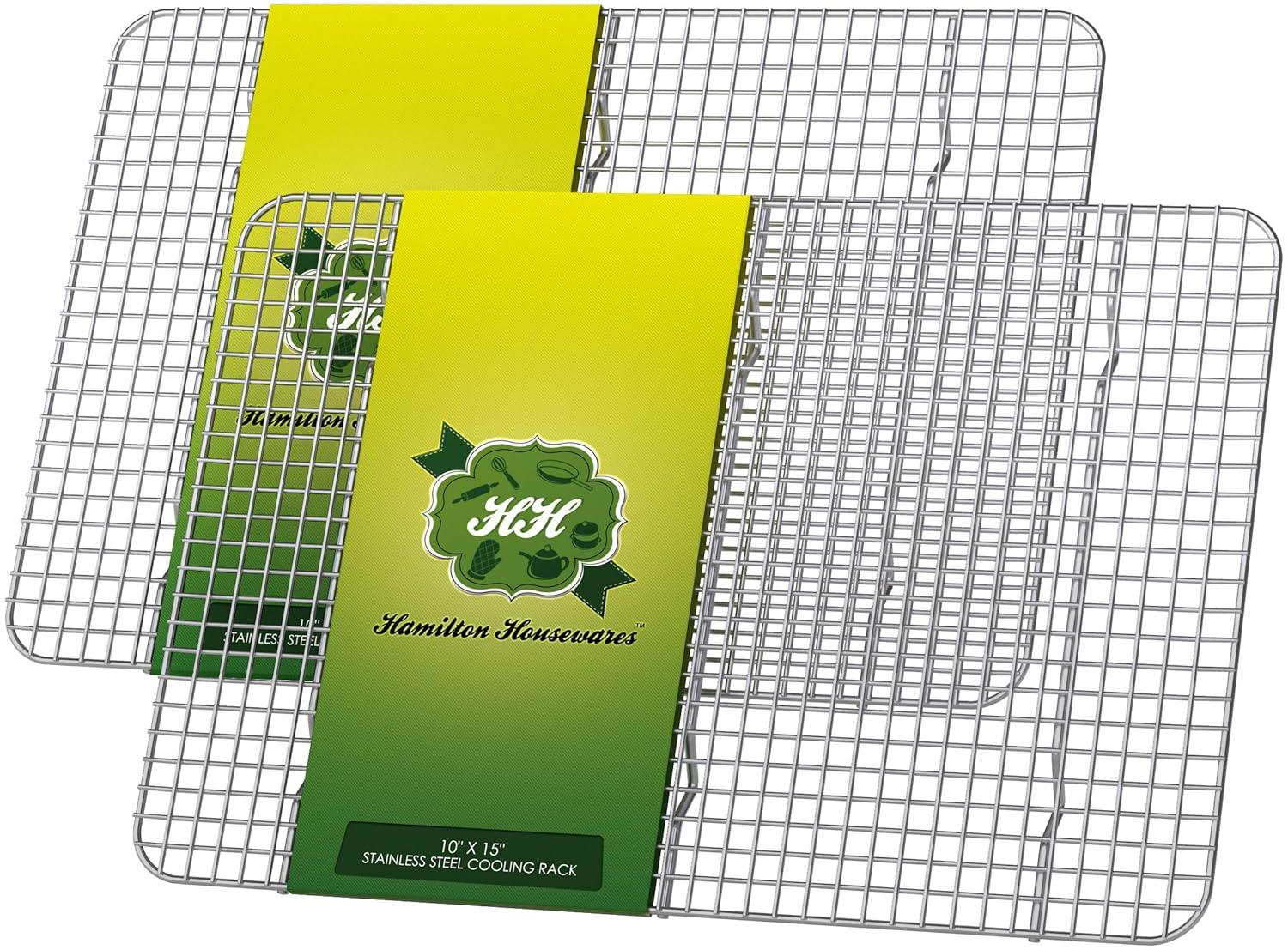 Hamilton Housewares 10" x 15" Stainless Steel Cooling Rack