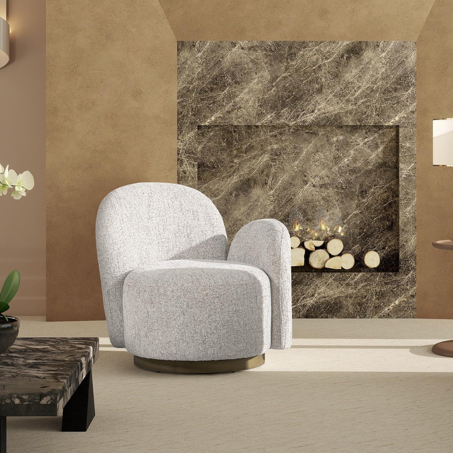 Jennifer Taylor Home Duo 31.5" RAF One-Arm Swivel Accent Chair