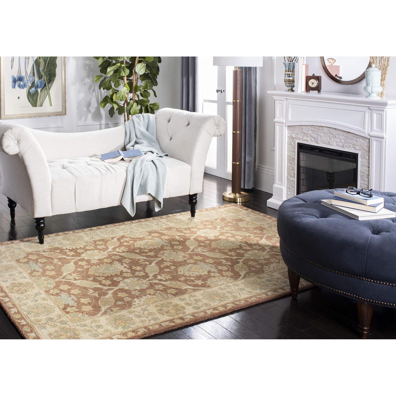 Antiquity AT315 Hand Tufted Area Rug - Brown/Taupe - 3'x5' - Safavieh.