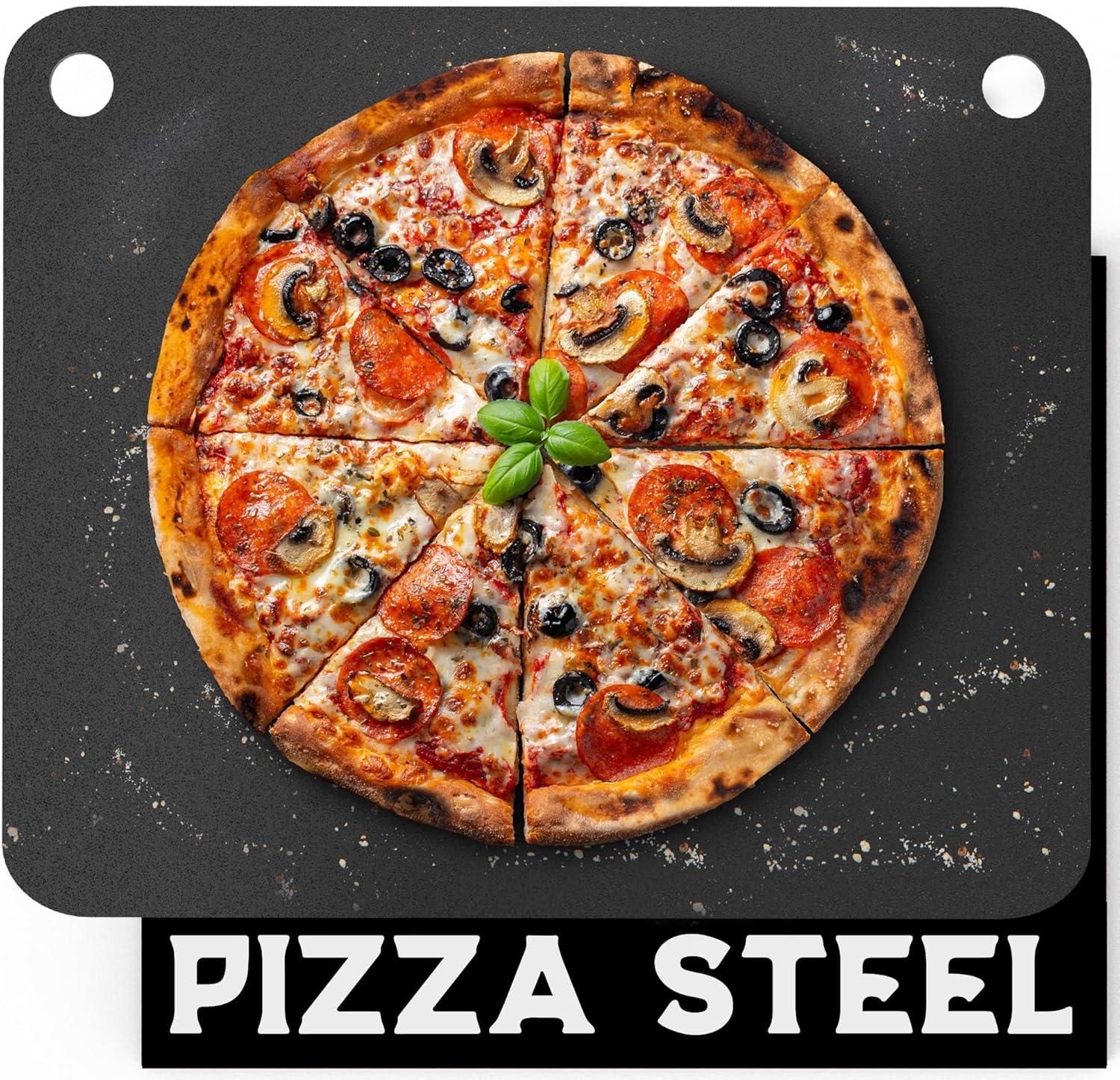 Durable Carbon Steel Pizza Baking Plate 16" x 13.4"