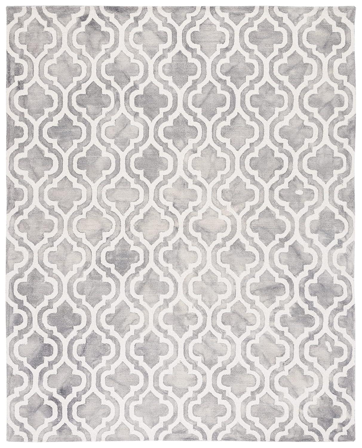 Dip Dye DDY537 Hand Tufted Indoor Area Rug - Grey/Ivory - 9'x12' - Safavieh