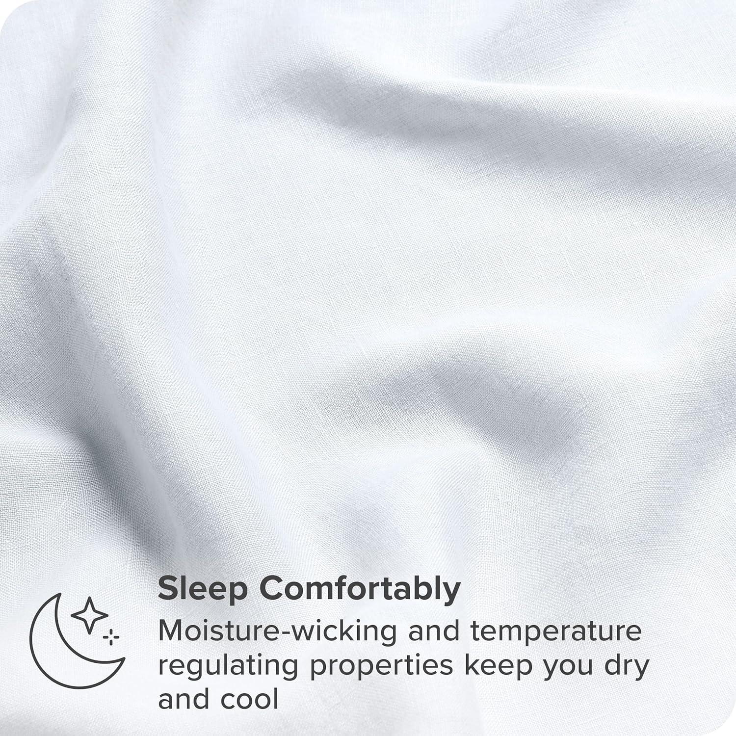 Bare Home 100% Linen Sheet Set