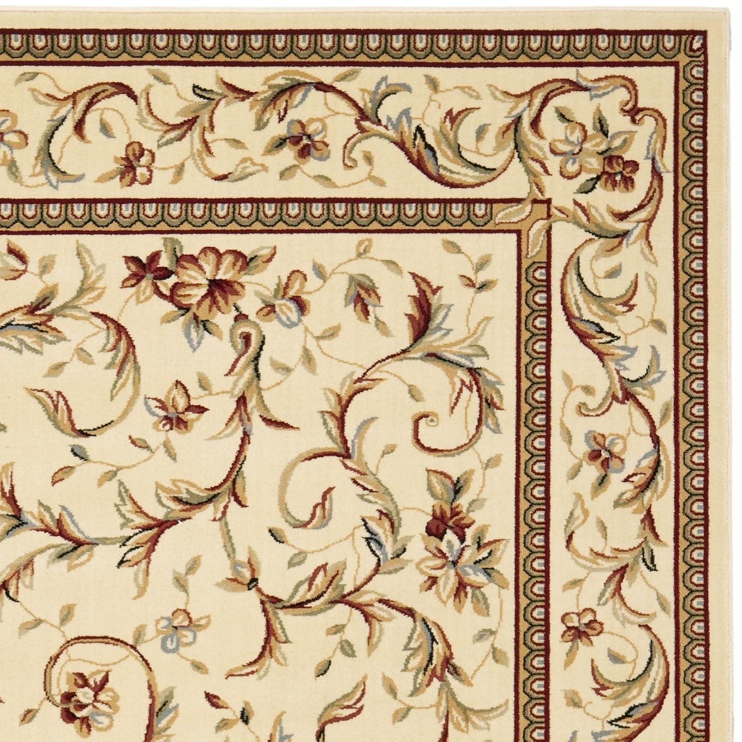 Lyndhurst LNH322 Power Loomed Area Rug - Ivory/Ivory - 8'x11' - Safavieh