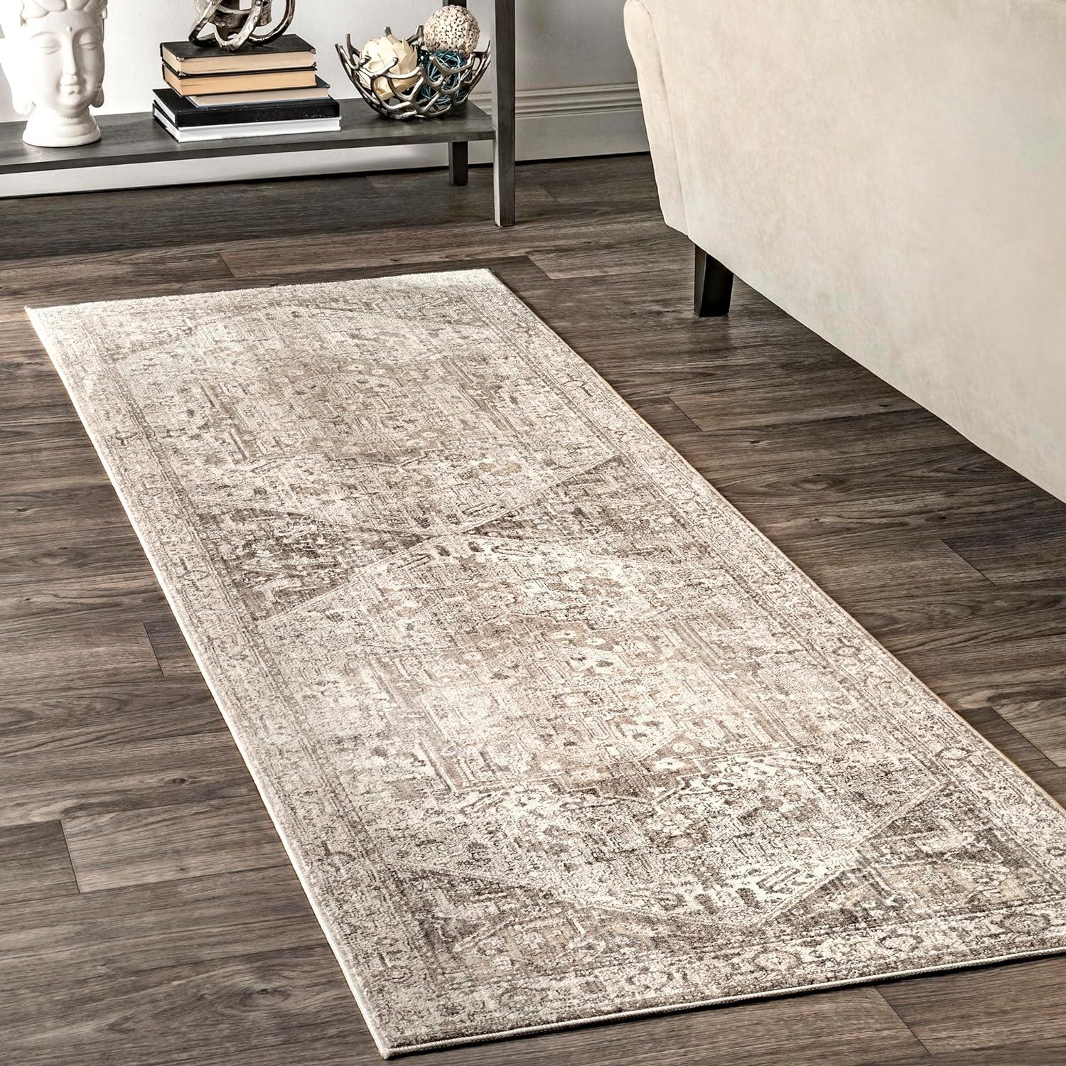 Nuloom Harriet Vintage Medallion Fringe Indoor Area Rug