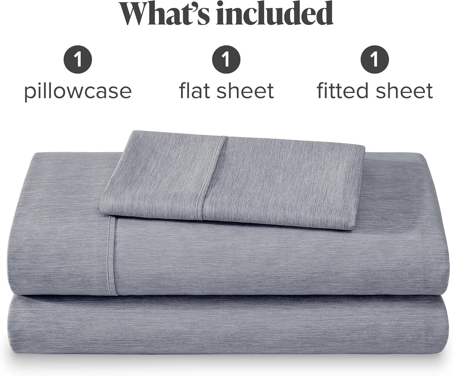 4 Piece Sheet Set - Heathered Double Brushed - Bare Home