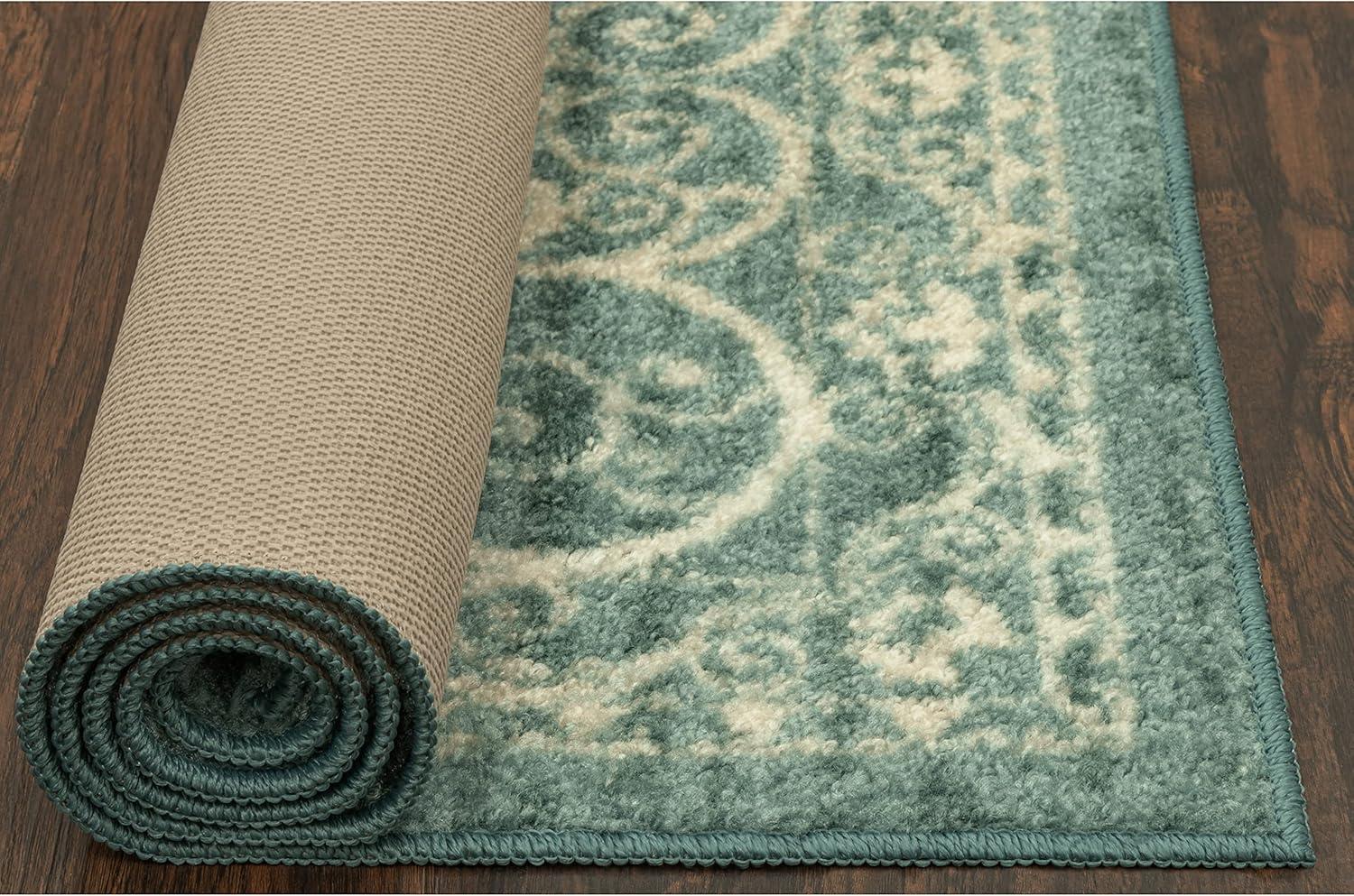 Dreyfuss Light Spa/Turquoise/Ivory Rug