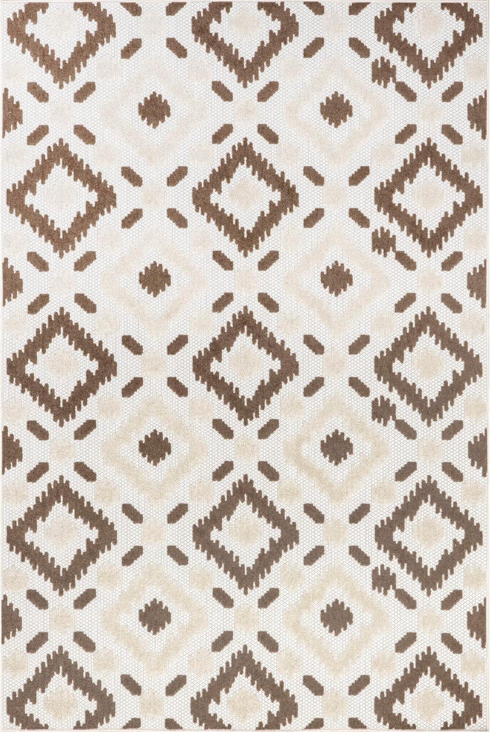 Nuloom Indoor/Outdoor Transitional Labyrinth Area Rug