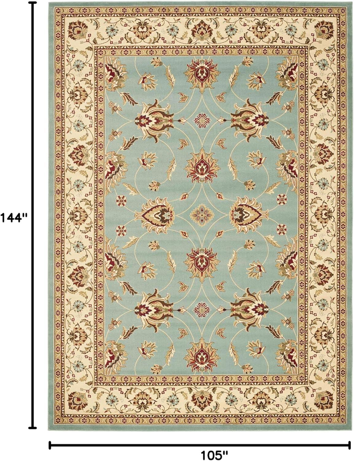 Lyndhurst LNH553 Power Loomed Area Rug - Blue/Ivory - 8'9"x12' - Safavieh.