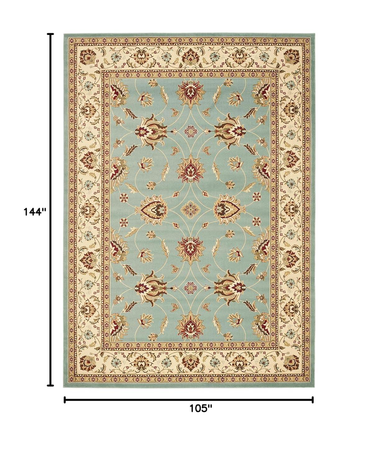 Lyndhurst LNH553 Power Loomed Area Rug - Blue/Ivory - 8'9"x12' - Safavieh