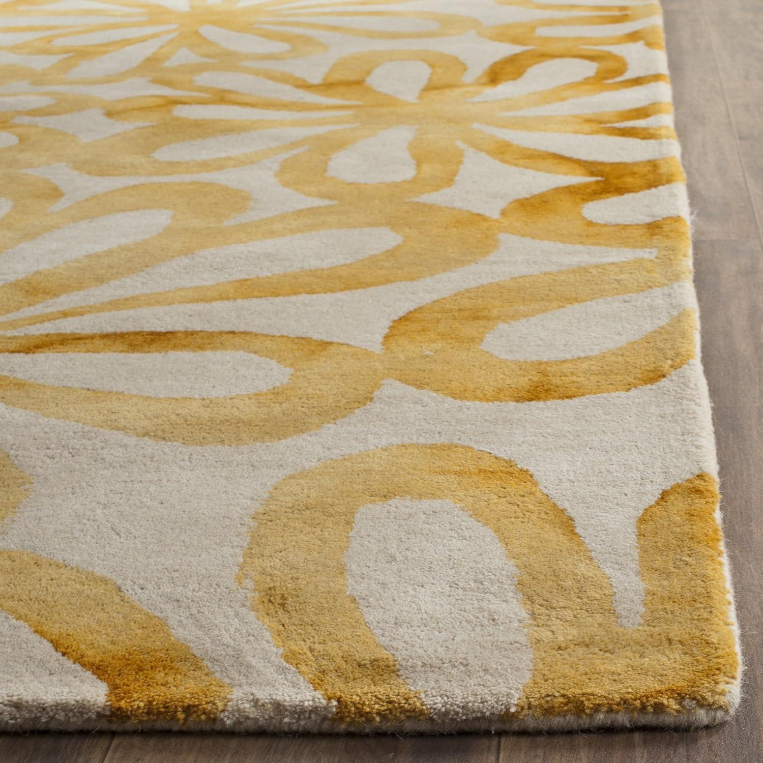 Dip Dye DDY527 Hand Tufted Area Rug - Beige/Gold - 8'x10' - Safavieh.