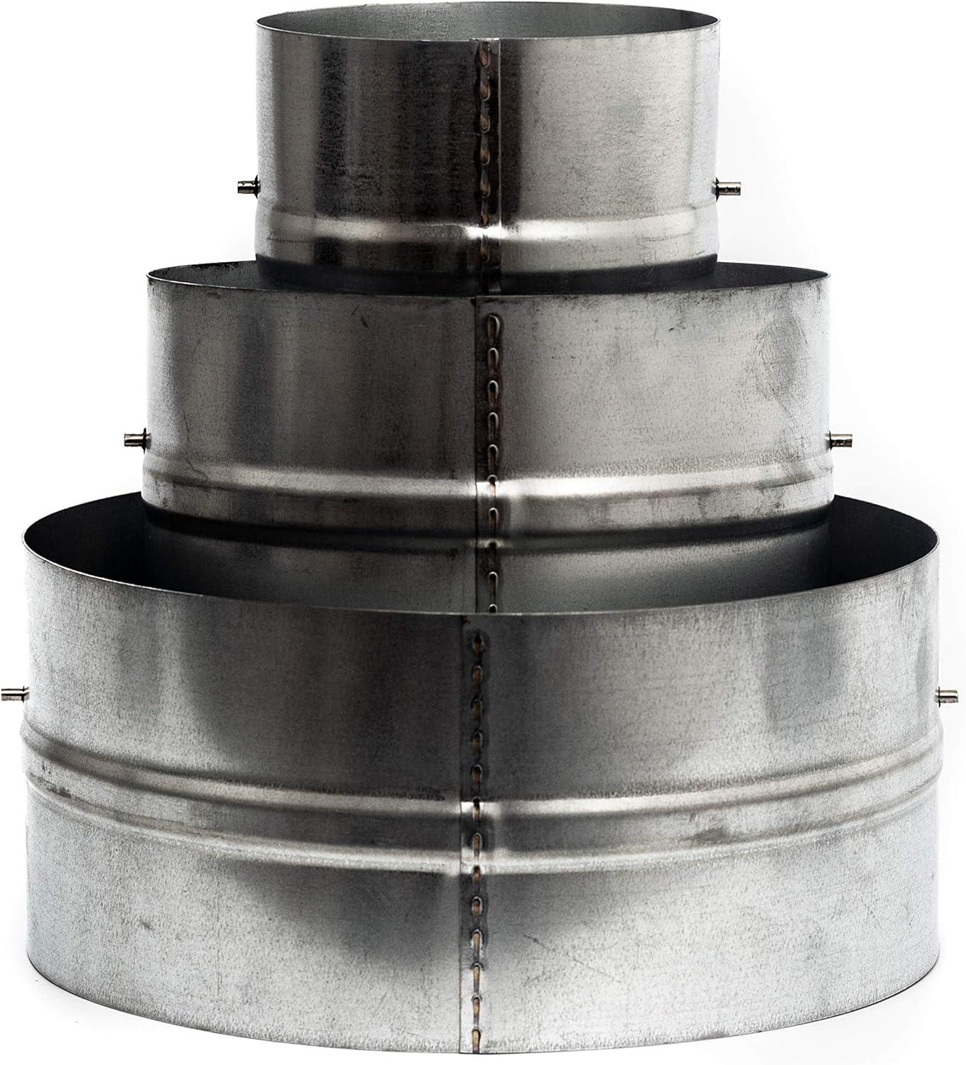 4'' inch Galvanized Steel Backdraft Damper with Rubber Gasket for Round Duct