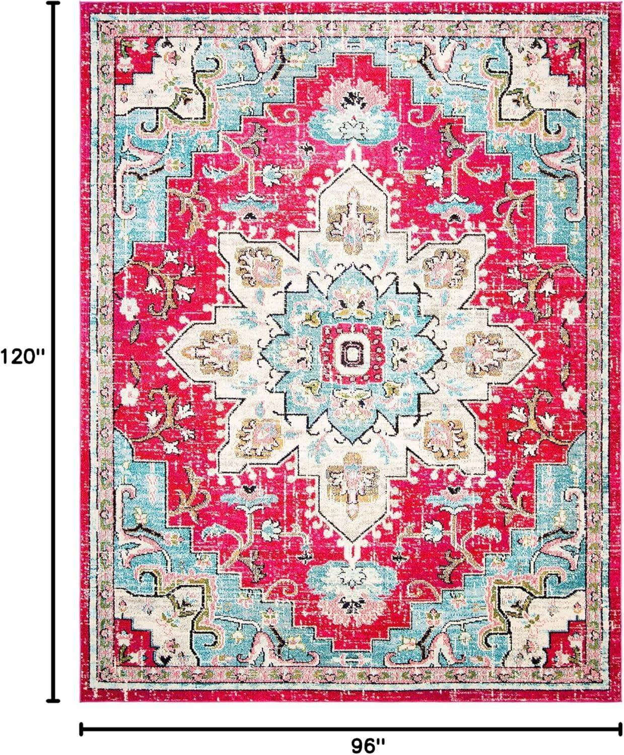 Madison MAD473 Power Loomed Indoor Area Rug - Fuchsia/Blue - 8'x10' - Safavieh