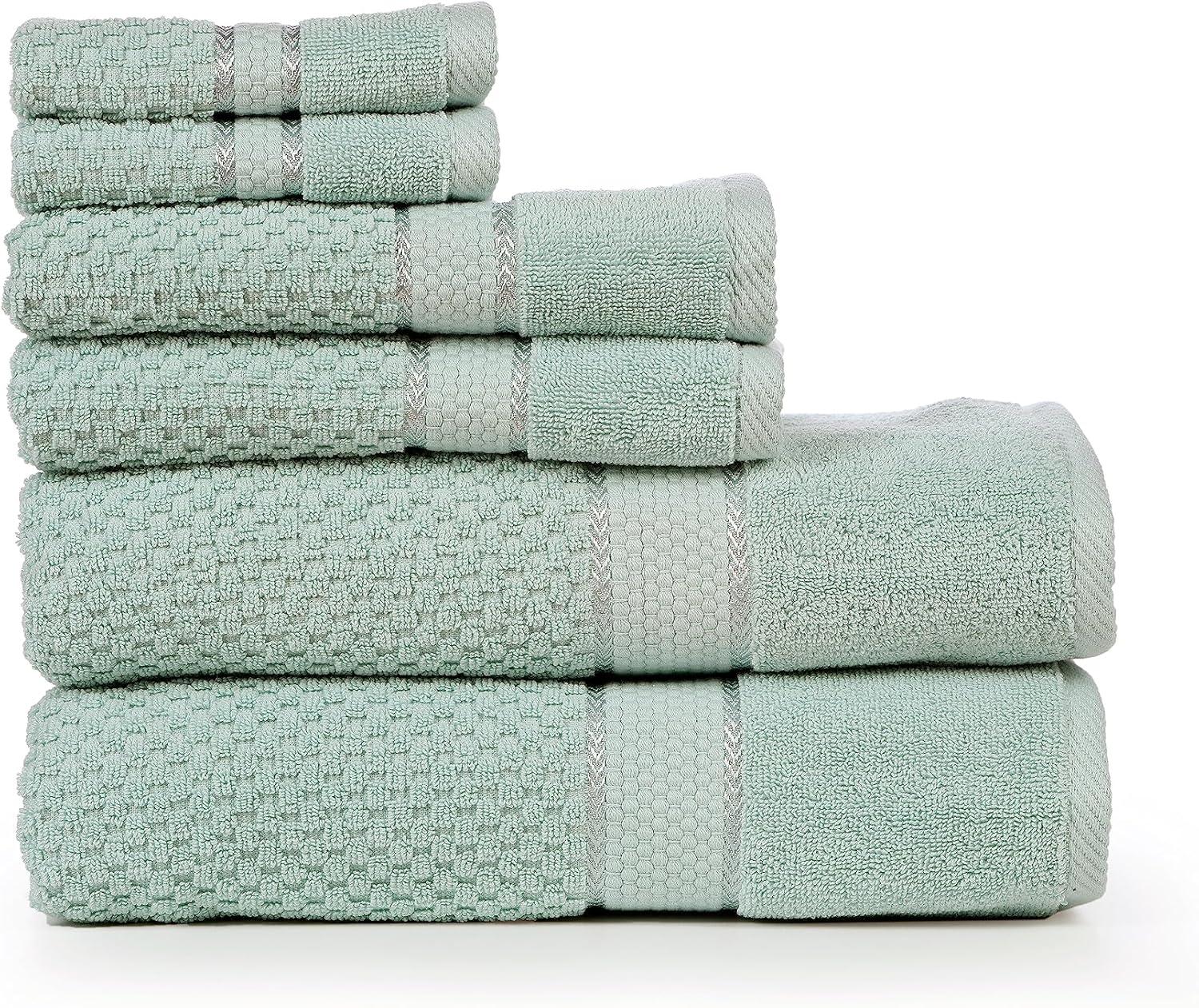 Ample Decor Mulaayam 100% Cotton Popcorn Textured Towel Collection