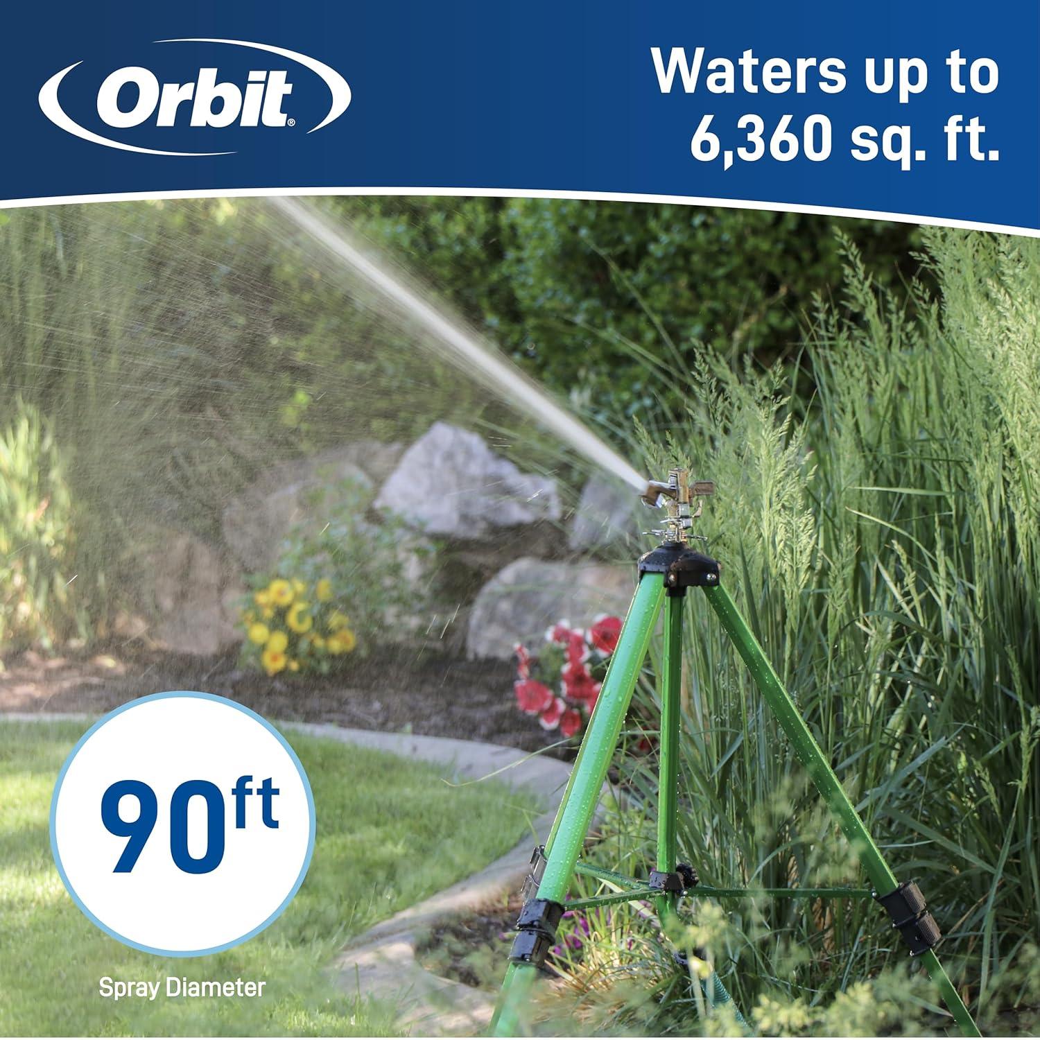 Orbit 1/2" Brass Impact on Adjustable Tripod Base
