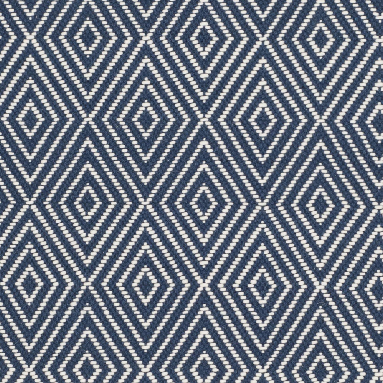 Wilton WIL715 Hand Hooked Indoor Area Rug - Navy/Ivory - 4'x6' - Safavieh