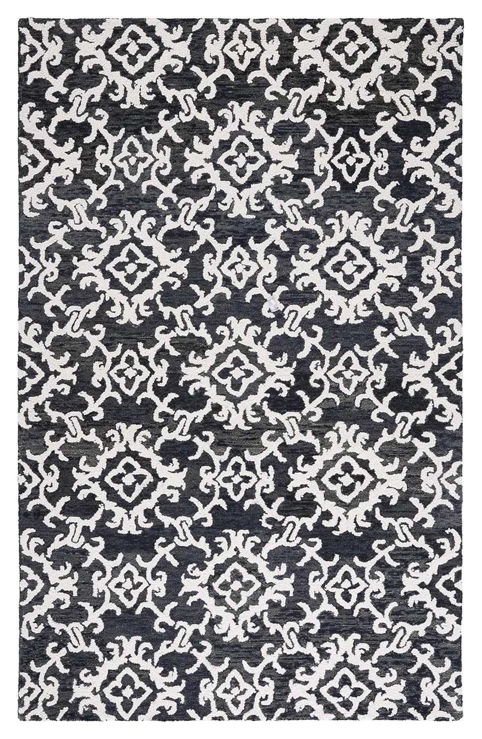 Blossom BLM104 Hand Tufted Area Rug - Green/Ivory - 8'x10' - Safavieh.
