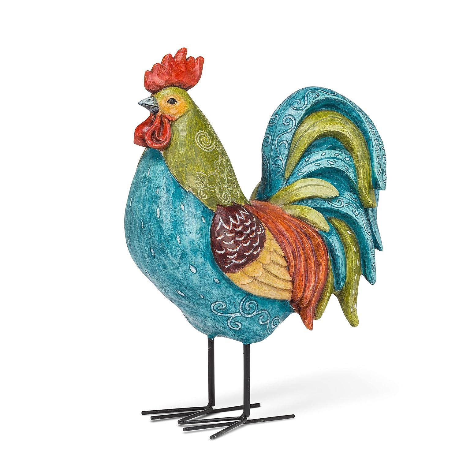 Abbott Collection 27-GALLO-220 Large Tall Colorful Rooster, Multi