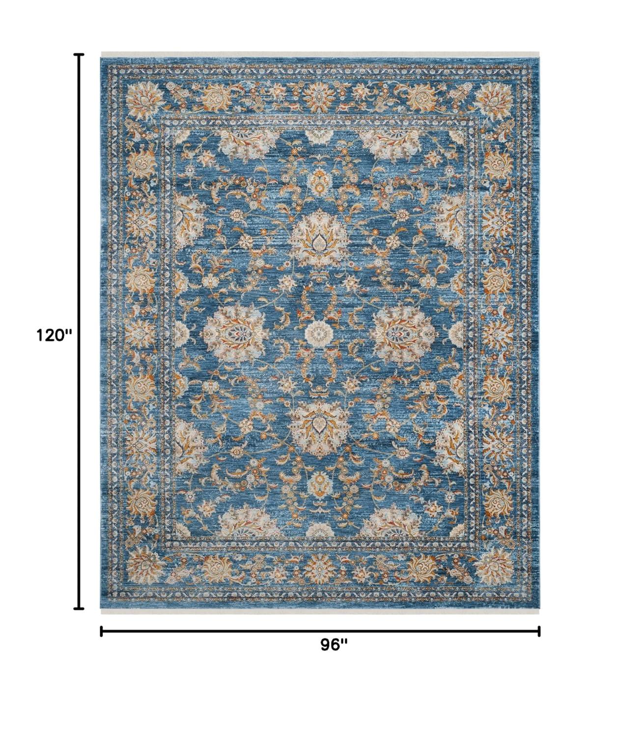 Vintage Persian VTP469 Power Loomed Indoor Area Rug - Turquoise/Multi - 8'x10' - Safavieh.