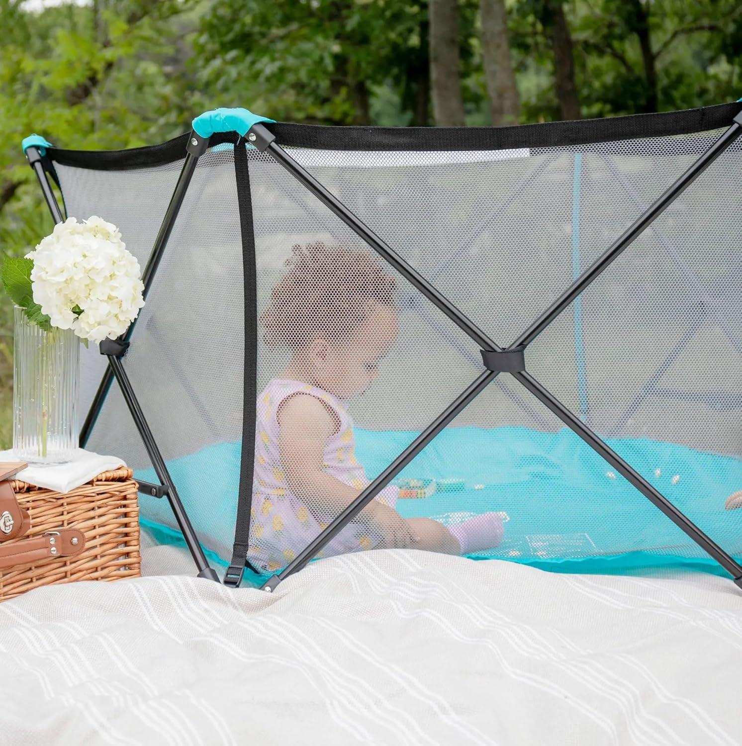 My 6 Panel Portable 48" x 48" Indoor/Outdoor Steel Pop-Up Play Tent