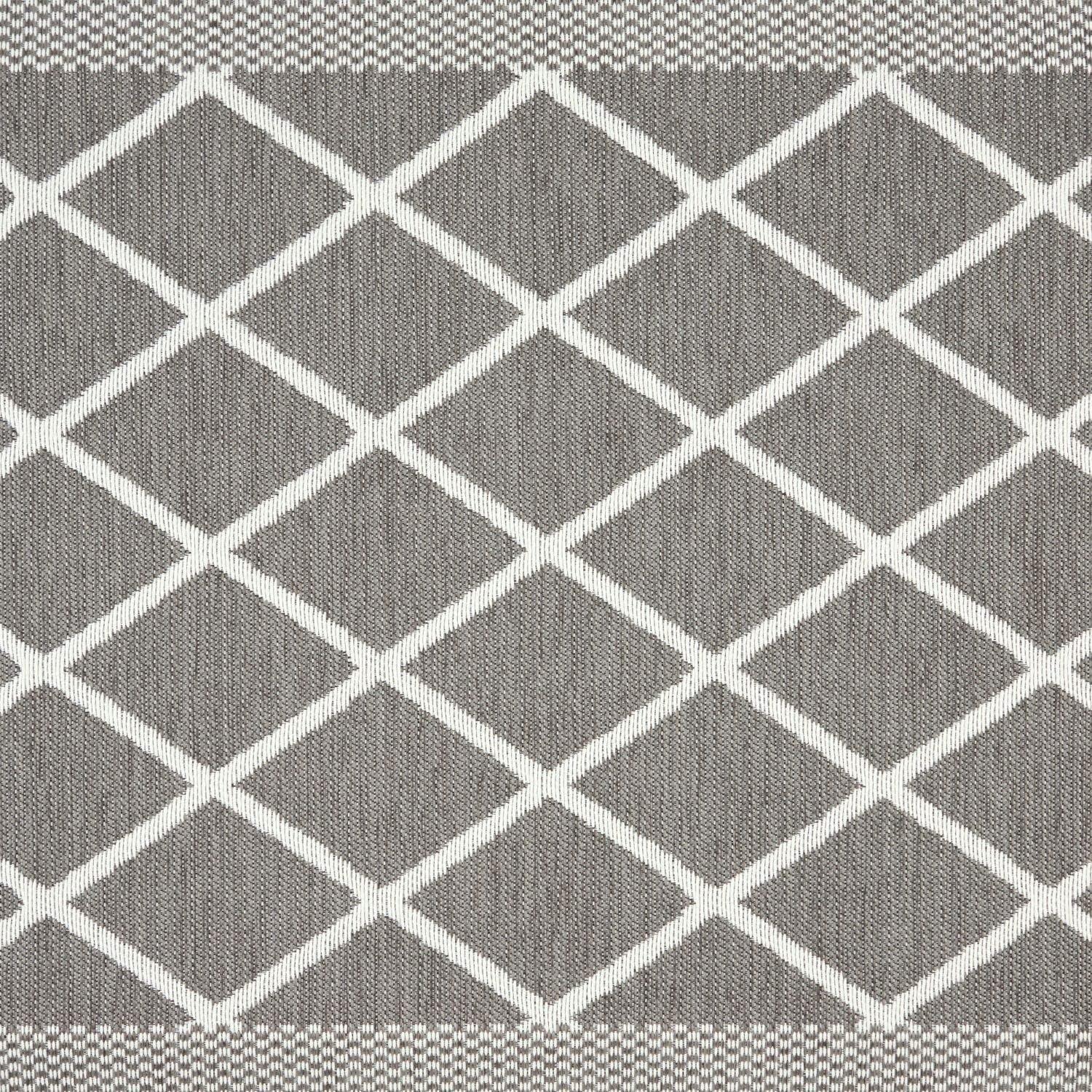 Gray Trellis Memory Foam Anti-Fatigue Kitchen Mat