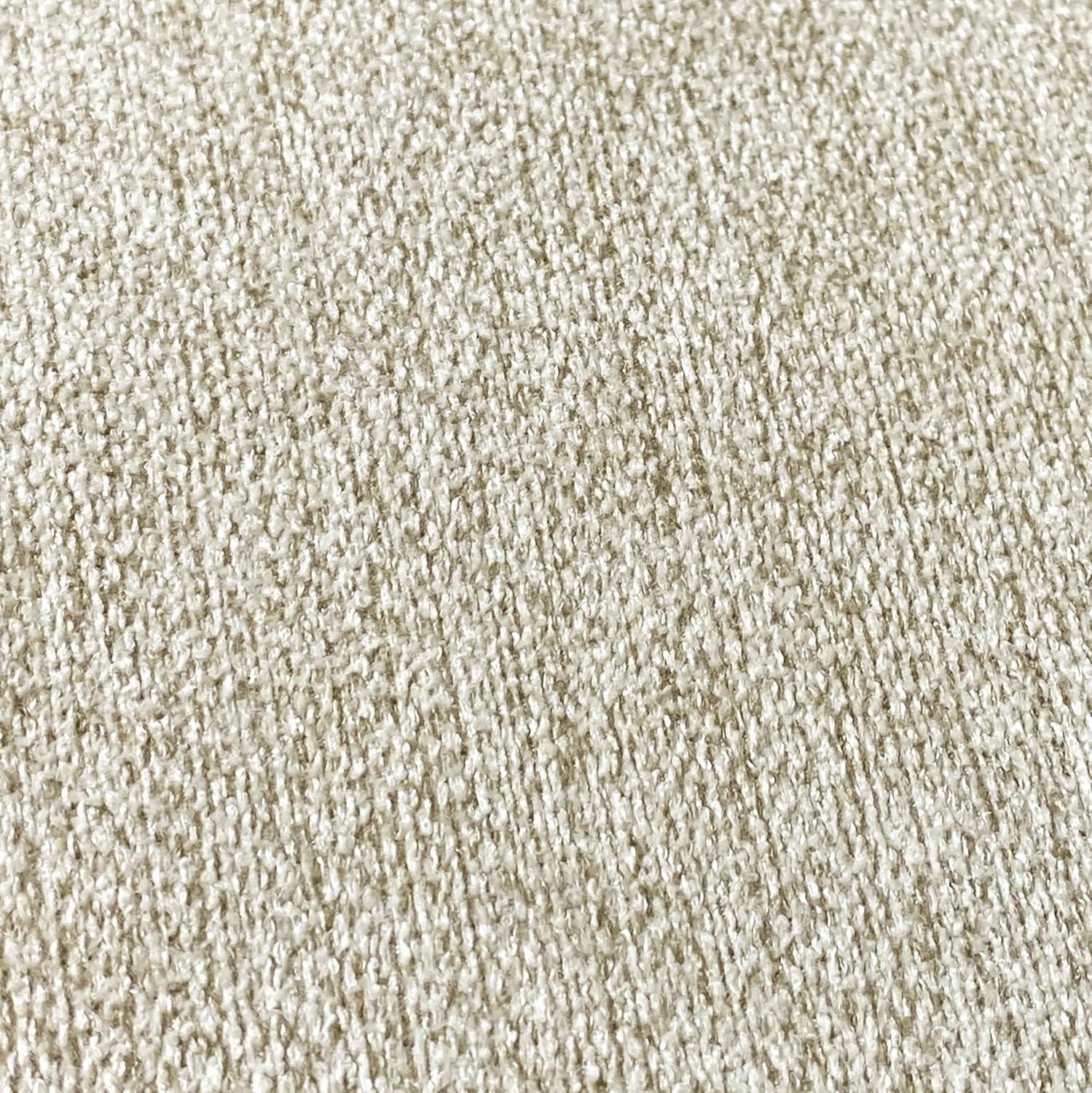 Broohah Beige Micro-Herringbone Ottoman