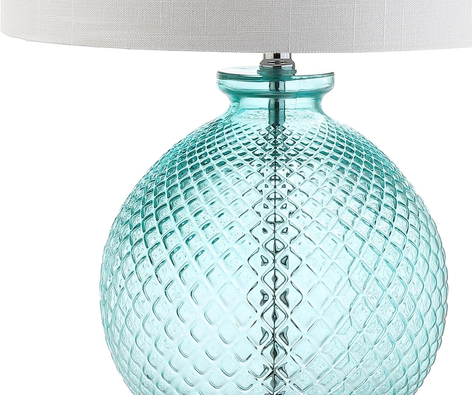 JONATHAN Y Estelle Glass and Crystal LED Table Lamp