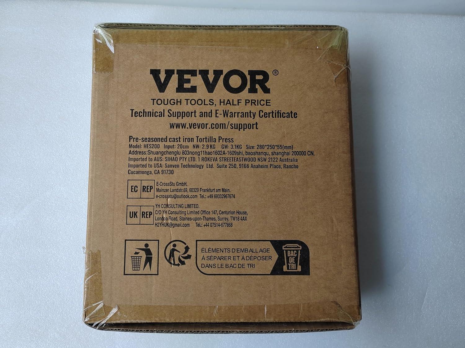 VEVOR VEVOR 8 Inch Tortilla and Roti Maker with 100 Pcs Parchment Paper