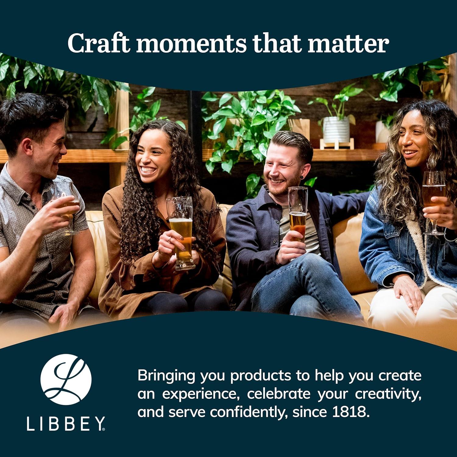 Libbey Libbey Stockholm Pilsner Beer Glasses, 15 oz. (Set of 4)