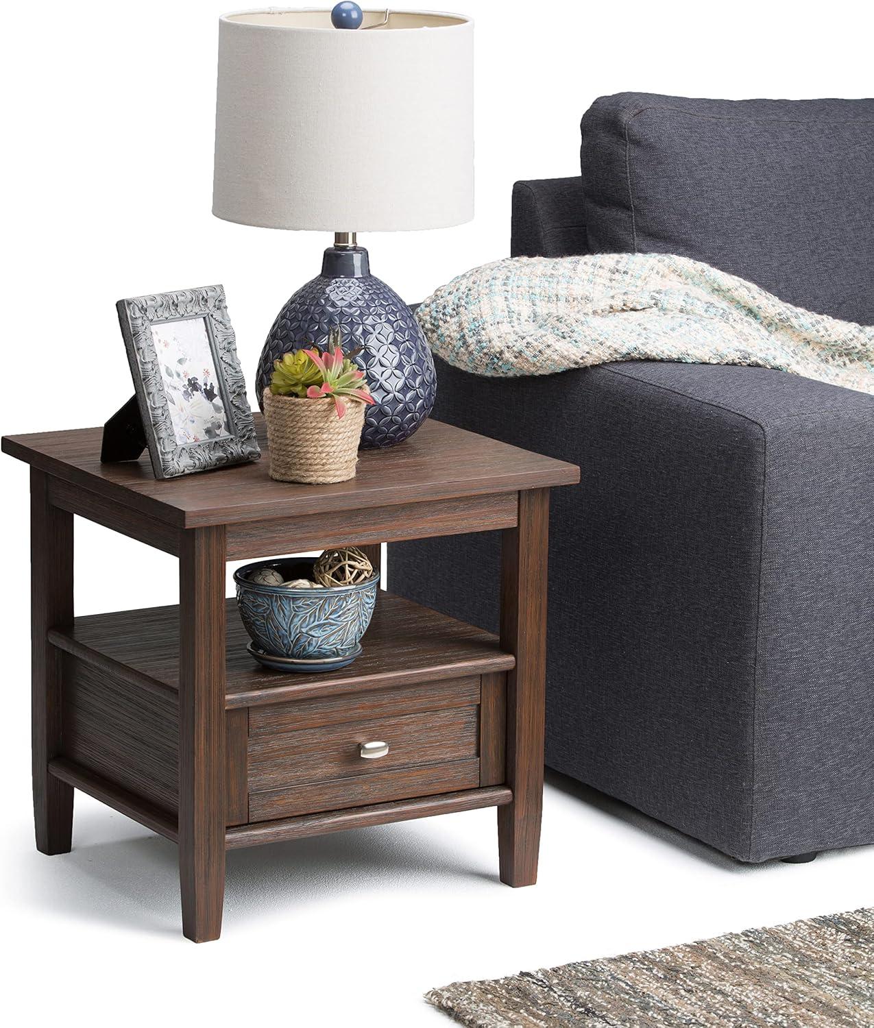 Nortonville Solid Wood End Table with Storage