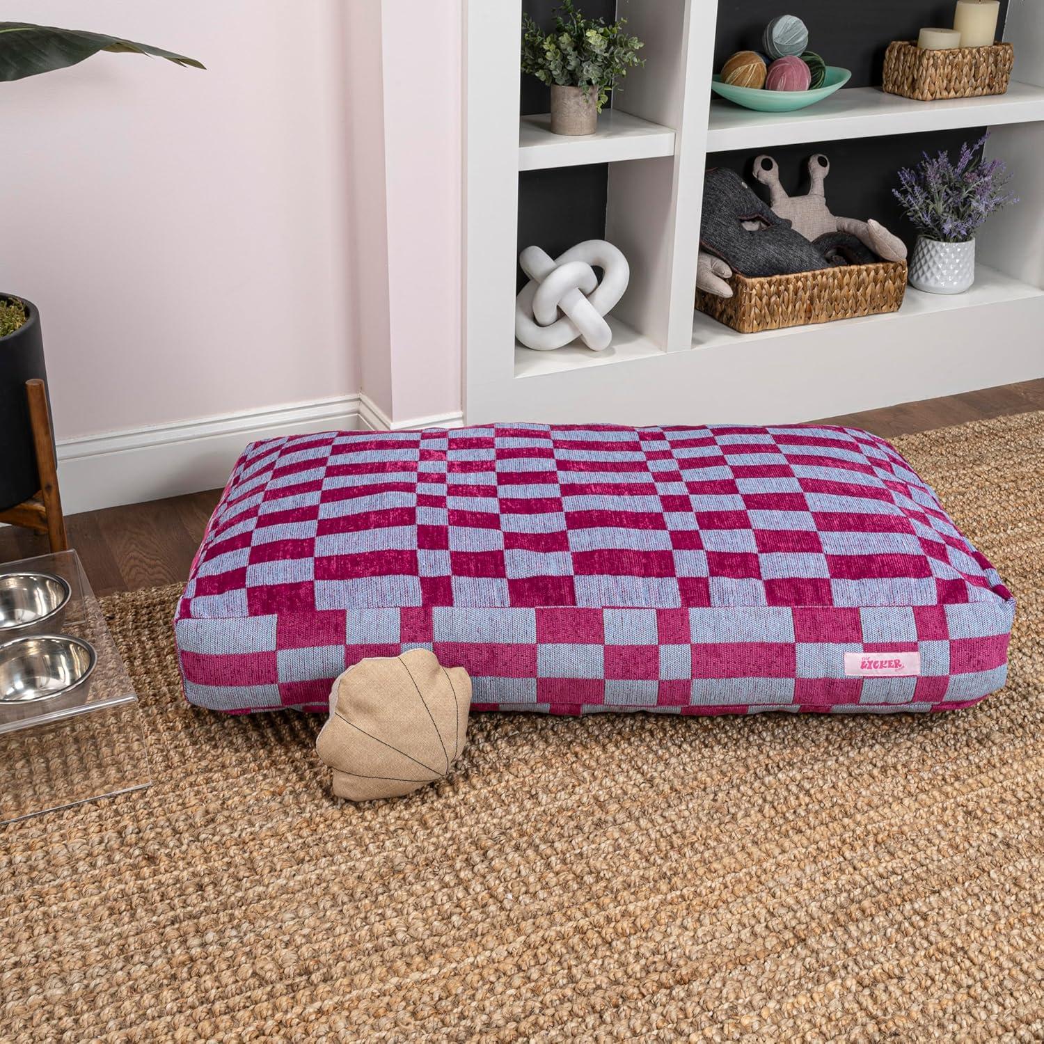 Mabel Designer Modern Ultra Soft Reversible Plush Rectangular Pet Bed with Washable Cover