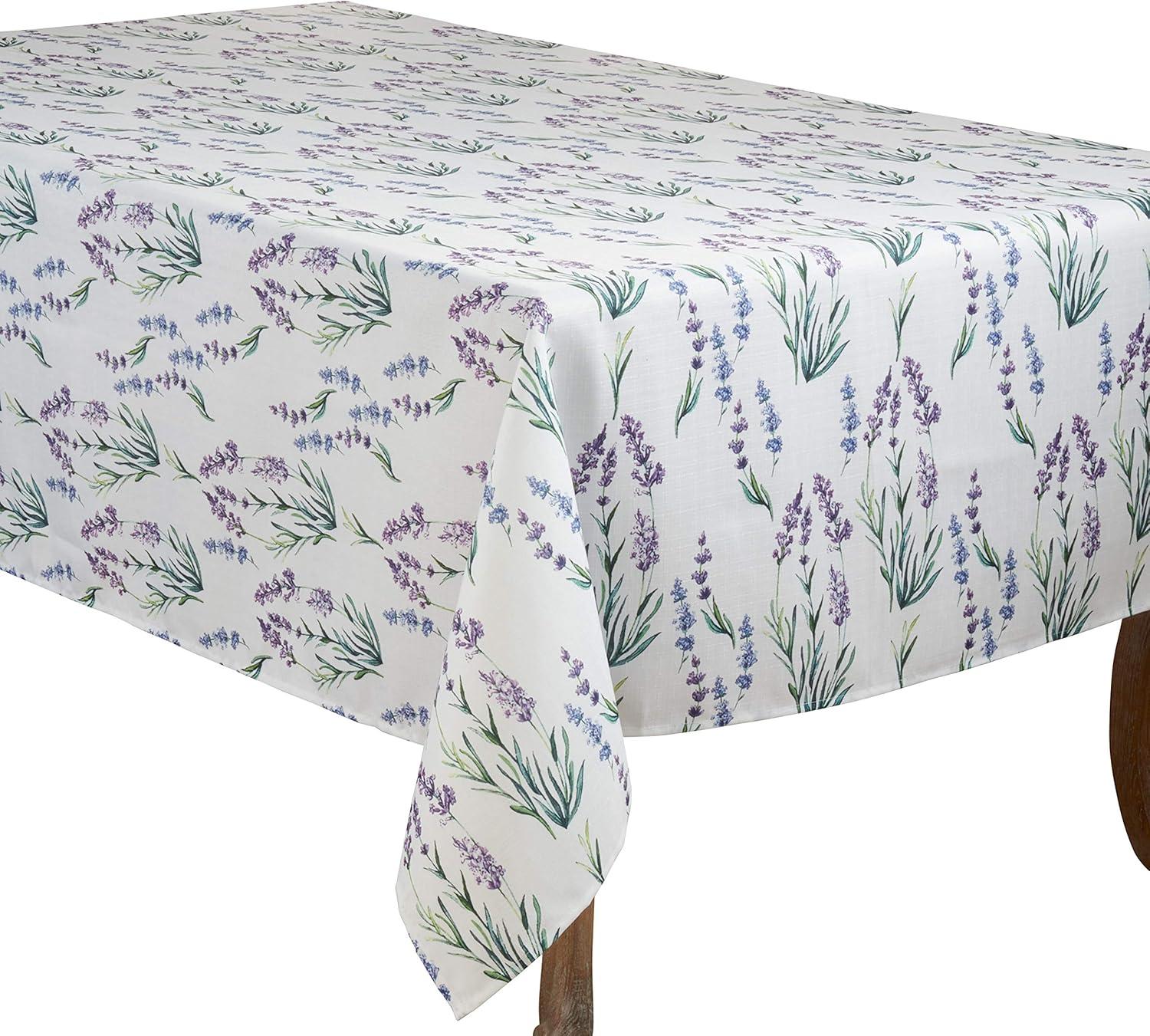 Saro Lifestyle Lavender Tablecloth, Lavender, 50" x 70"