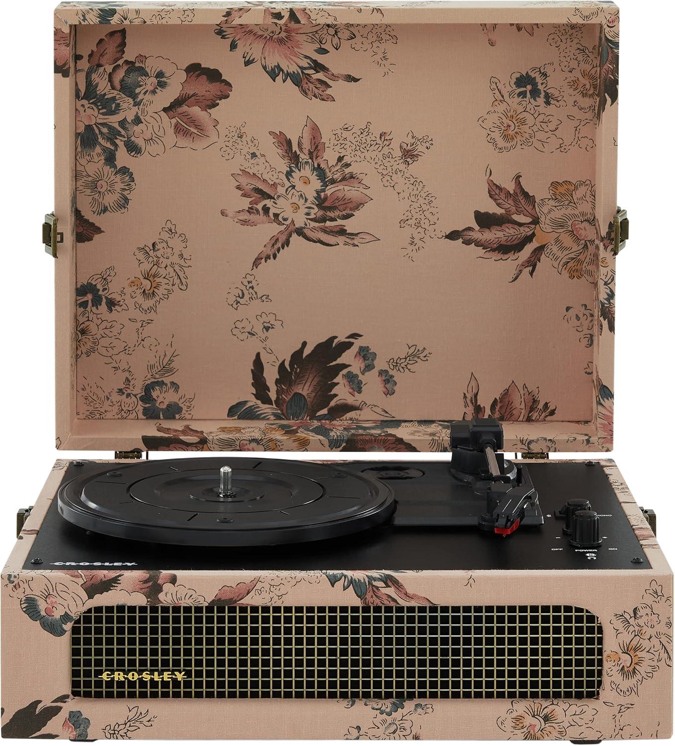Crosley Floral Voyager Bluetooth Record Player